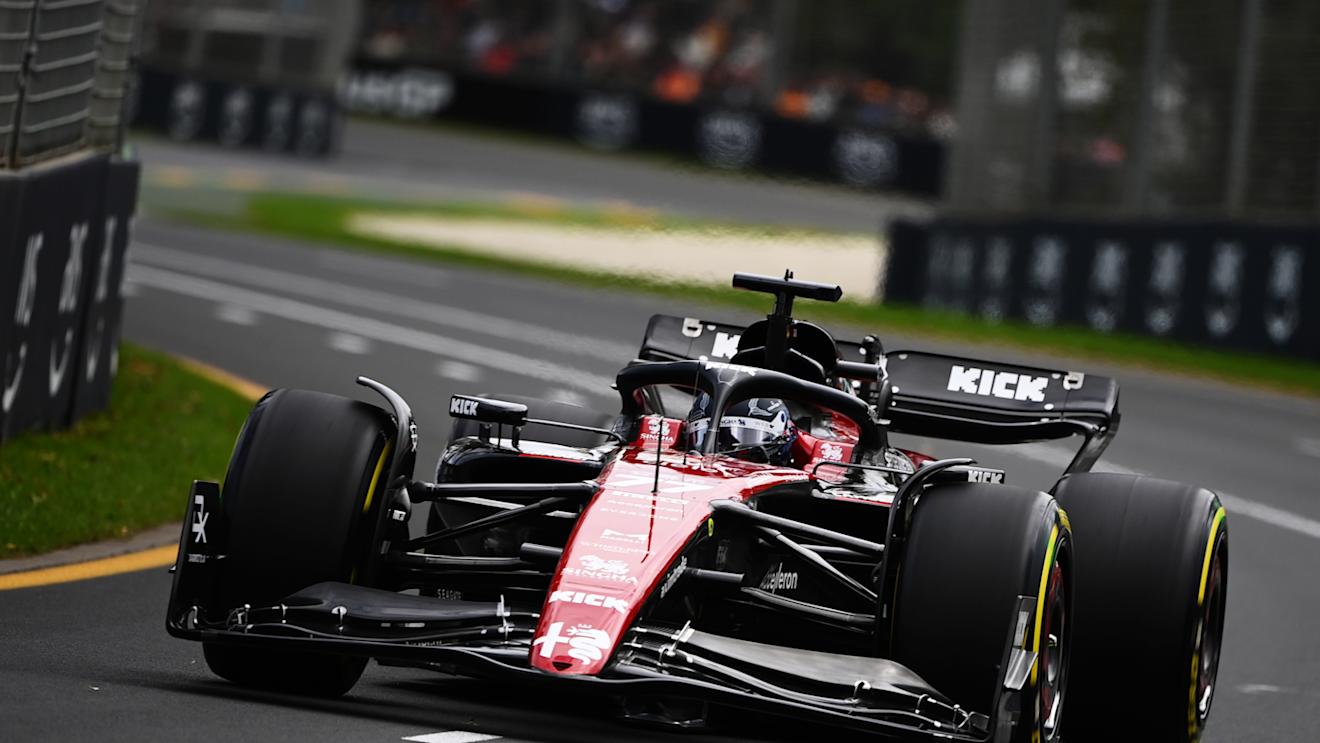 MELBOURNE, AUSTRALIA - APRIL 01: Valtteri Bottas of Finland driving the (77) Alfa Romeo F1 C43 Ferrari on track during final practice ahead of the F1 Grand Prix of Australia at Albert Park Grand Prix Circuit on April 01, 2023 in Melbourne, Australia. (Photo by Quinn Rooney/Getty Images)