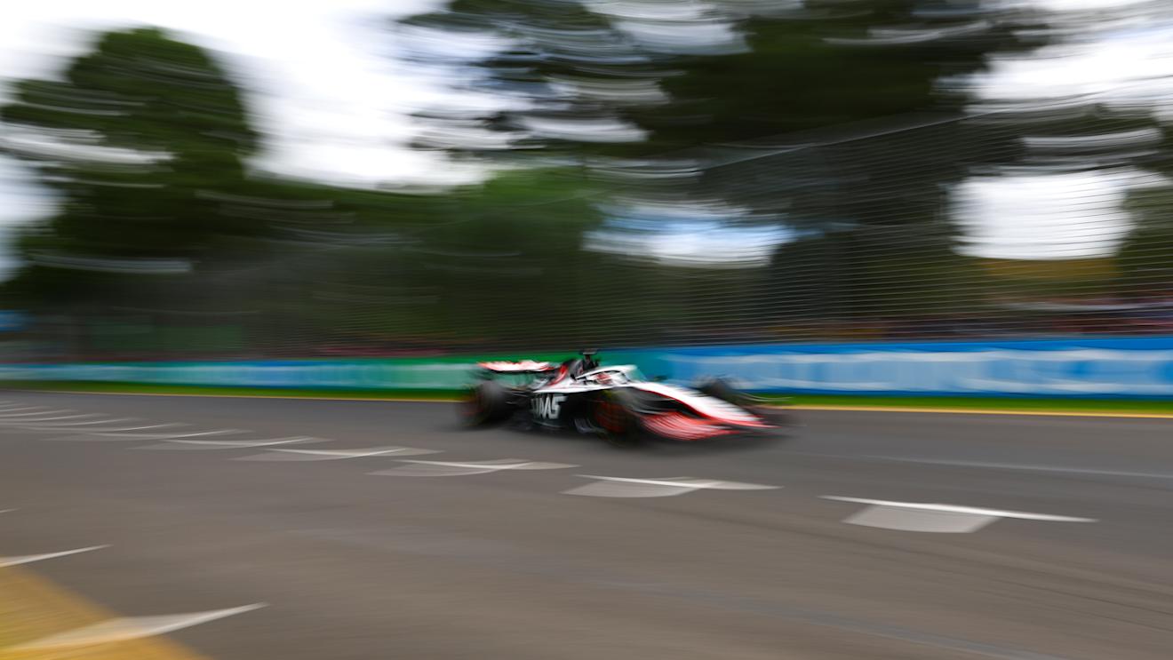 MELBOURNE, AUSTRALIA - APRIL 01: Kevin Magnussen of Denmark driving the (20) Haas F1 VF-23 Ferrari on track during final practice ahead of the F1 Grand Prix of Australia at Albert Park Grand Prix Circuit on April 01, 2023 in Melbourne, Australia. (Photo by Mark Thompson/Getty Images)
