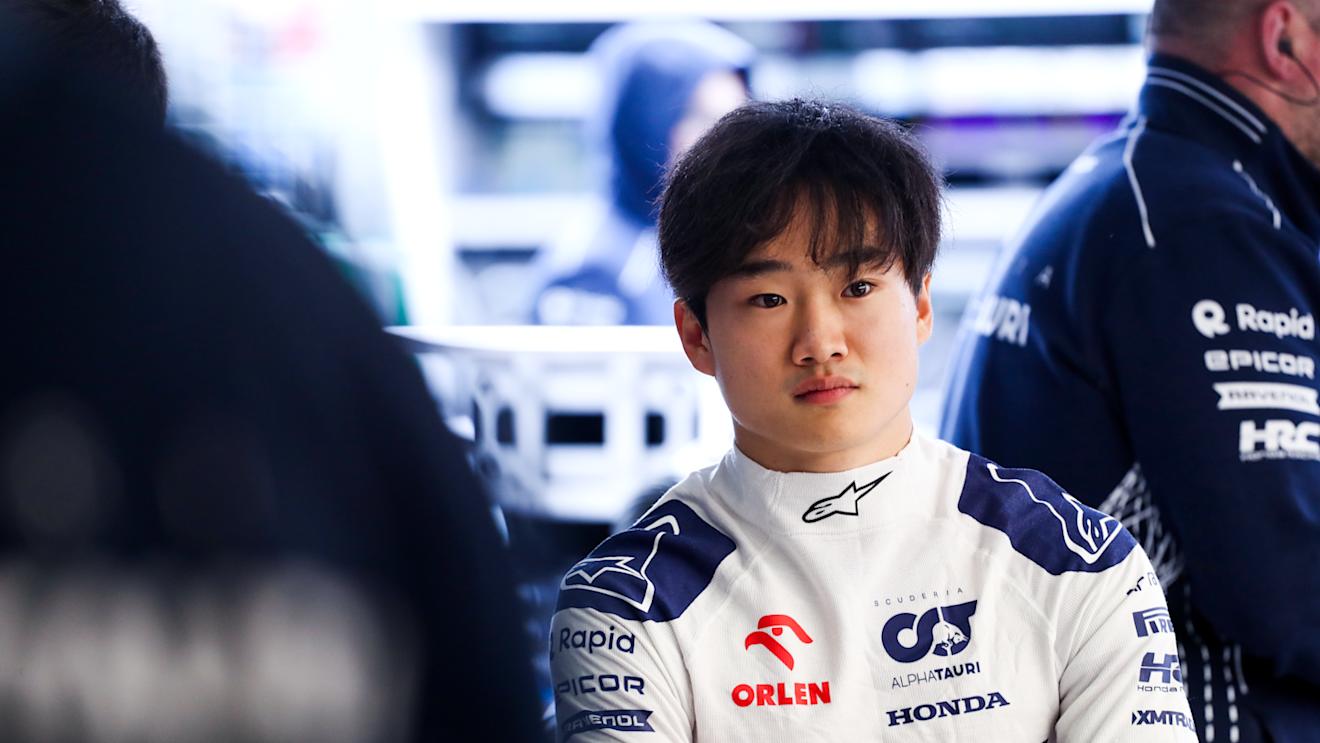 MELBOURNE, AUSTRALIA - APRIL 01: Yuki Tsunoda of Scuderia AlphaTauri and Japan  during qualifying ahead of the F1 Grand Prix of Australia at Albert Park Grand Prix Circuit on April 01, 2023 in Melbourne, Australia. (Photo by Peter Fox/Getty Images)