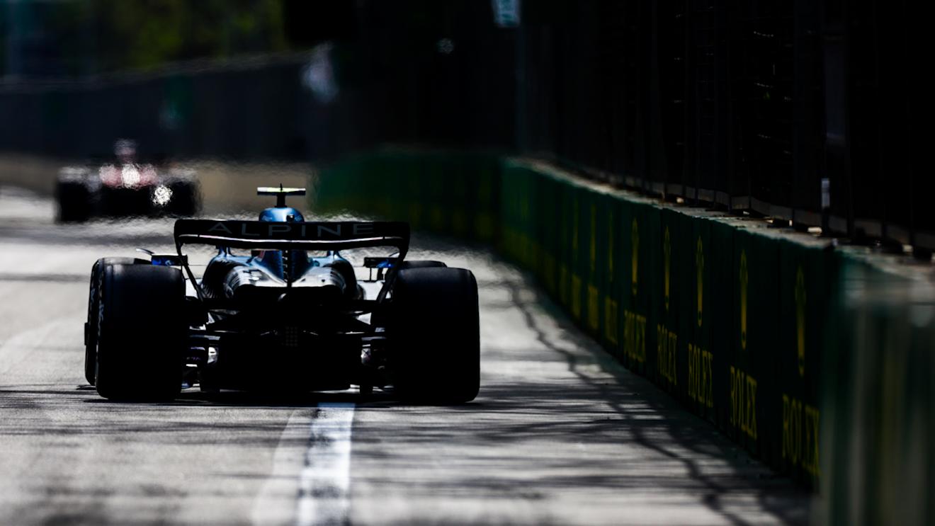 BAKU, AZERBAIJAN - APRIL 30: Pierre Gasly of France driving the (10) Alpine F1 A523 Renault on track during the F1 Grand Prix of Azerbaijan at Baku City Circuit on April 30, 2023 in Baku, Azerbaijan. (Photo by Mark Thompson/Getty Images)