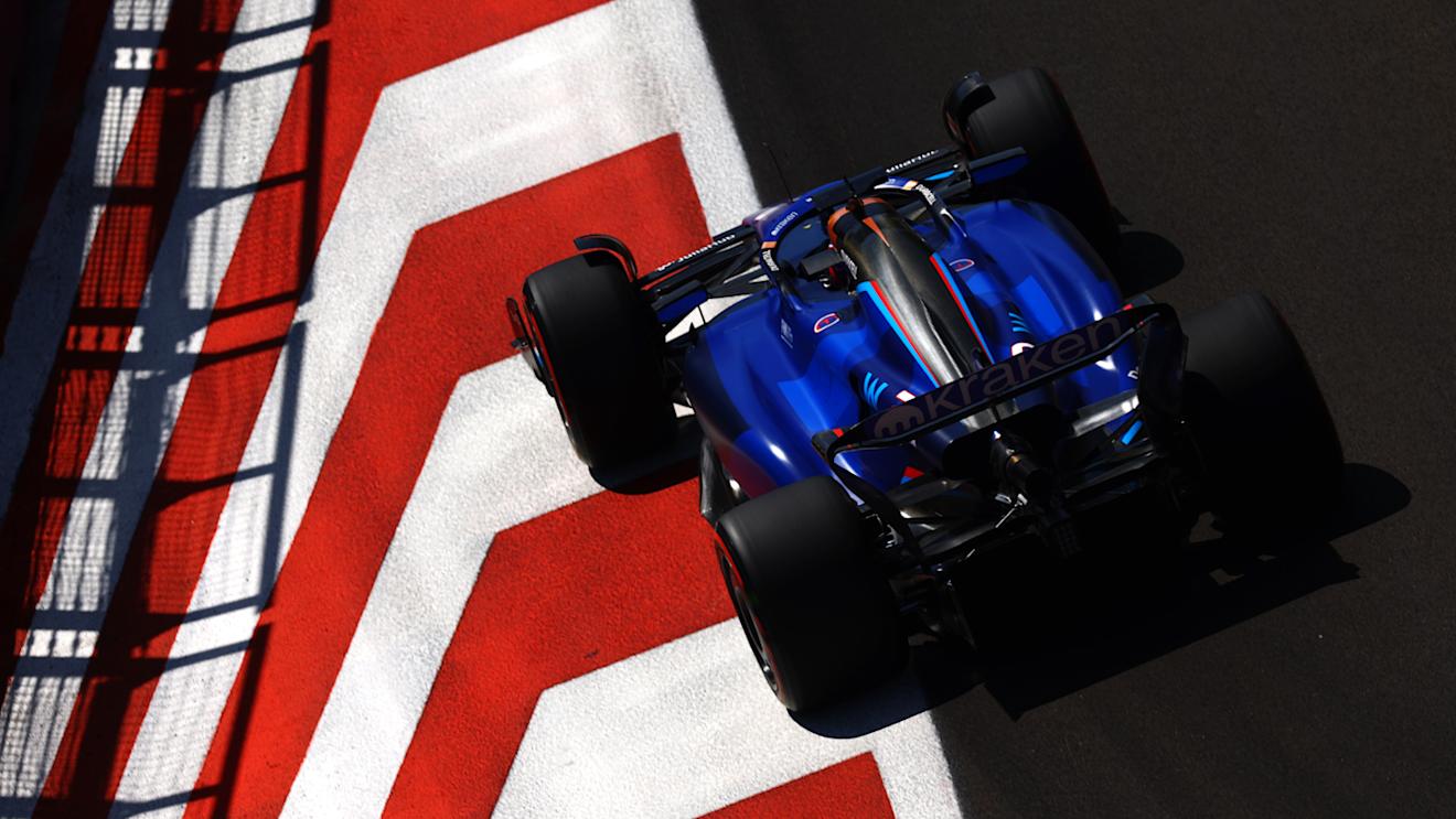 BAKU, AZERBAIJAN - APRIL 29: Alexander Albon of Thailand driving the (23) Williams FW45 Mercedes on track during the Sprint Shootout ahead of the F1 Grand Prix of Azerbaijan at Baku City Circuit on April 29, 2023 in Baku, Azerbaijan. (Photo by Alex Pantling/Getty Images)