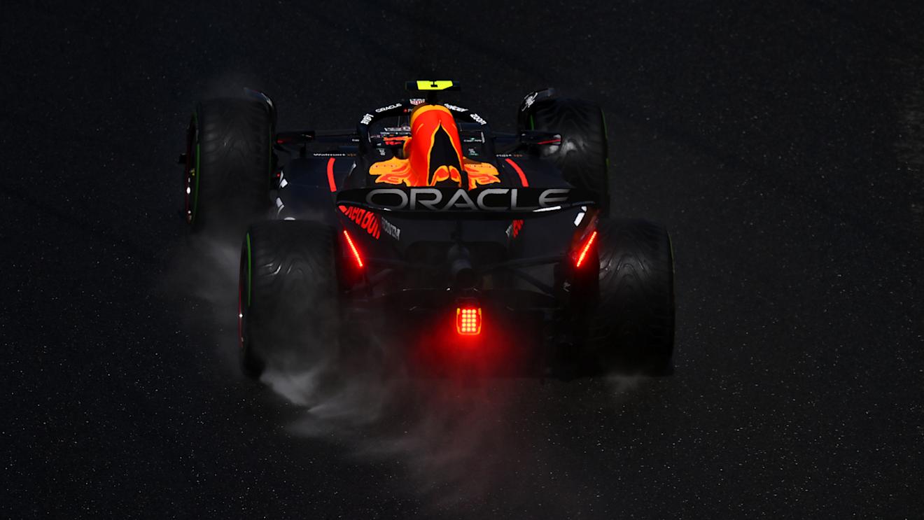 SPA, BELGIUM - JULY 29: Sergio Perez of Mexico driving the (11) Oracle Red Bull Racing RB19 on track during the Sprint Shootout ahead of the F1 Grand Prix of Belgium at Circuit de Spa-Francorchamps on July 29, 2023 in Spa, Belgium. (Photo by Dan Mullan/Getty Images)