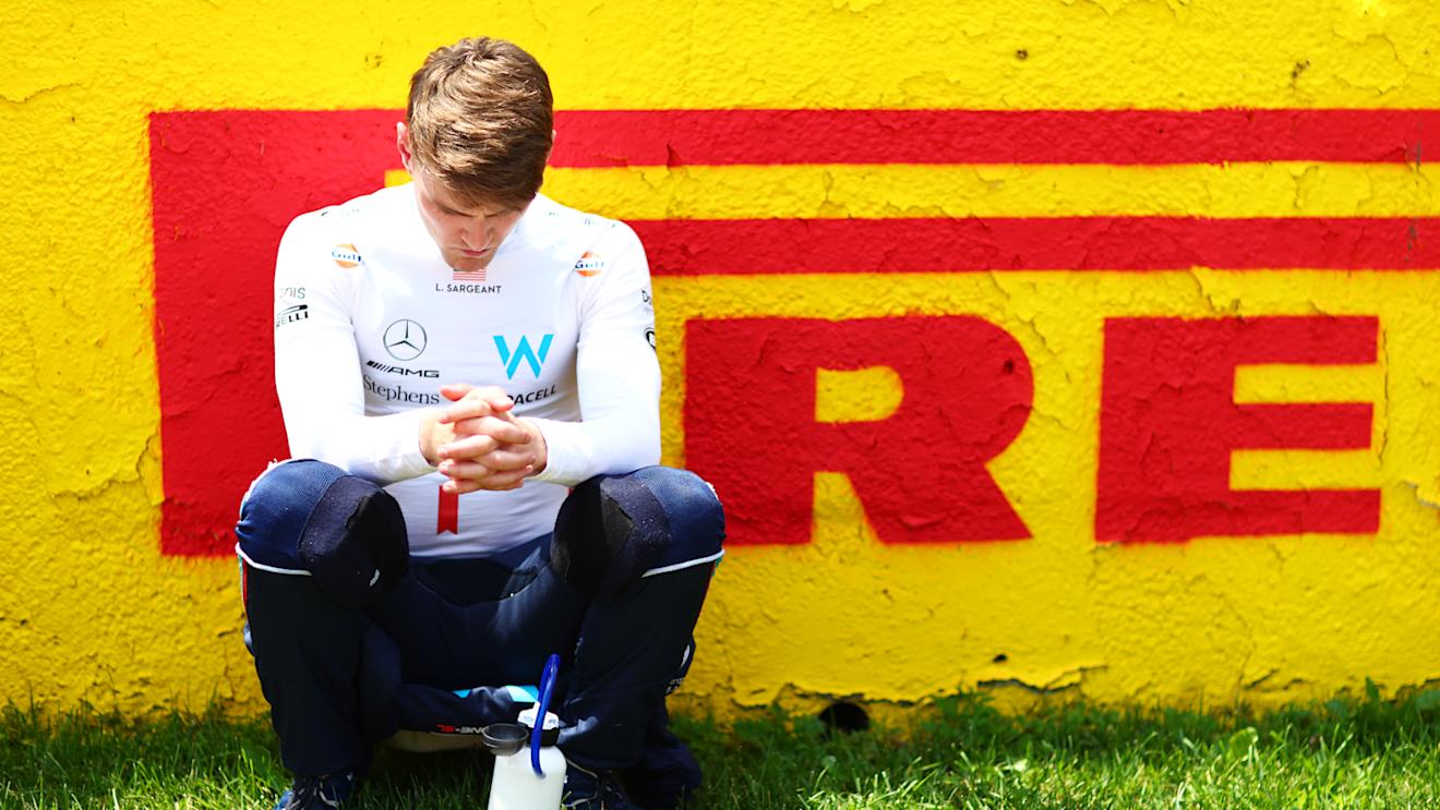 MONTREAL, QUEBEC - JUNE 18: Logan Sargeant of United States and Williams looks on, on the grid during the F1 Grand Prix of Canada at Circuit Gilles Villeneuve on June 18, 2023 in Montreal, Quebec. (Photo by Dan Istitene - Formula 1/Formula 1 via Getty Images)
