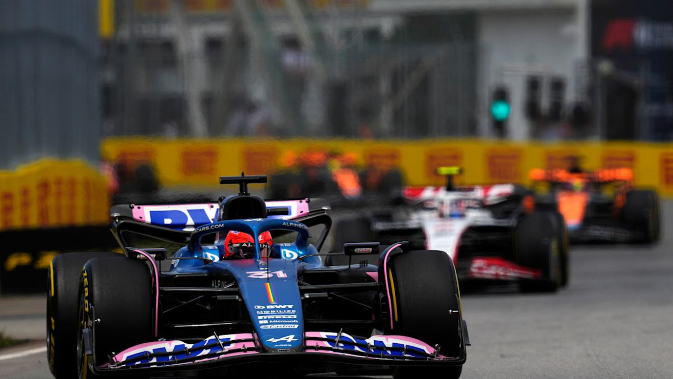 MONTREAL, QUEBEC - JUNE 18: Esteban Ocon of France driving the (31) Alpine F1 A523 Renault on track during the F1 Grand Prix of Canada at Circuit Gilles Villeneuve on June 18, 2023 in Montreal, Quebec. (Photo by Rudy Carezzevoli/Getty Images)