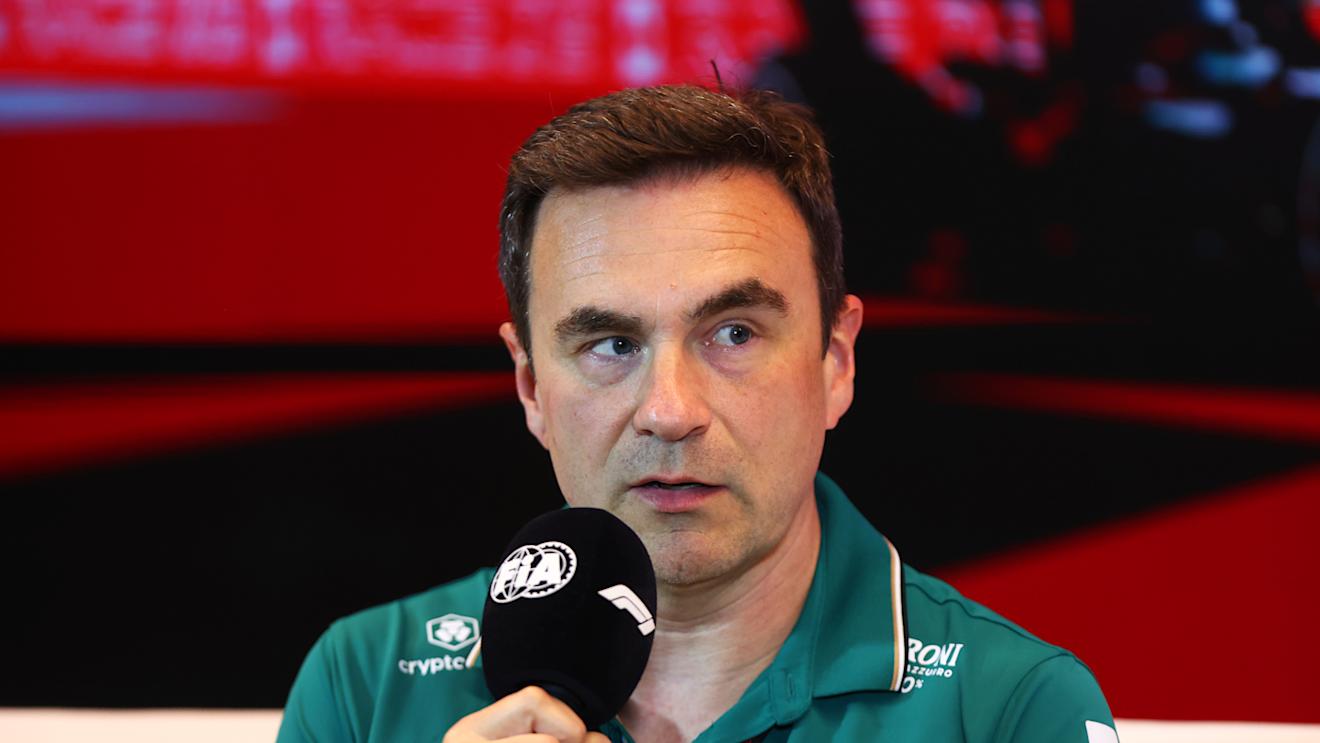 MONTREAL, QUEBEC - JUNE 16: Dan Fallows, Technical Director of Aston Martin F1 attends the Team Principals Press Conference during practice ahead of the F1 Grand Prix of Canada at Circuit Gilles Villeneuve on June 16, 2023 in Montreal, Quebec. (Photo by Dan Istitene/Getty Images)