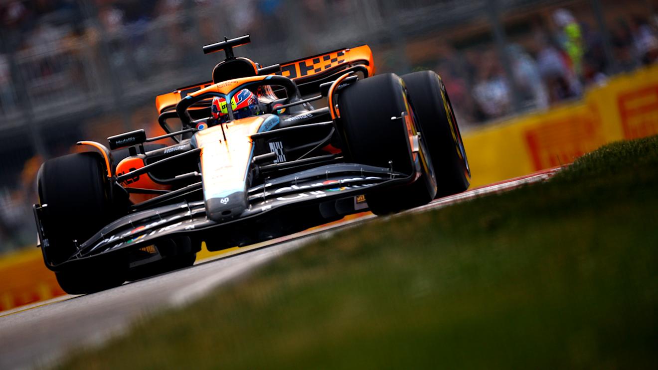 MONTREAL, QUEBEC - JUNE 16: Oscar Piastri of Australia driving the (81) McLaren MCL60 Mercedes on track during practice ahead of the F1 Grand Prix of Canada at Circuit Gilles Villeneuve on June 16, 2023 in Montreal, Quebec. (Photo by Jared C. Tilton/Getty Images)