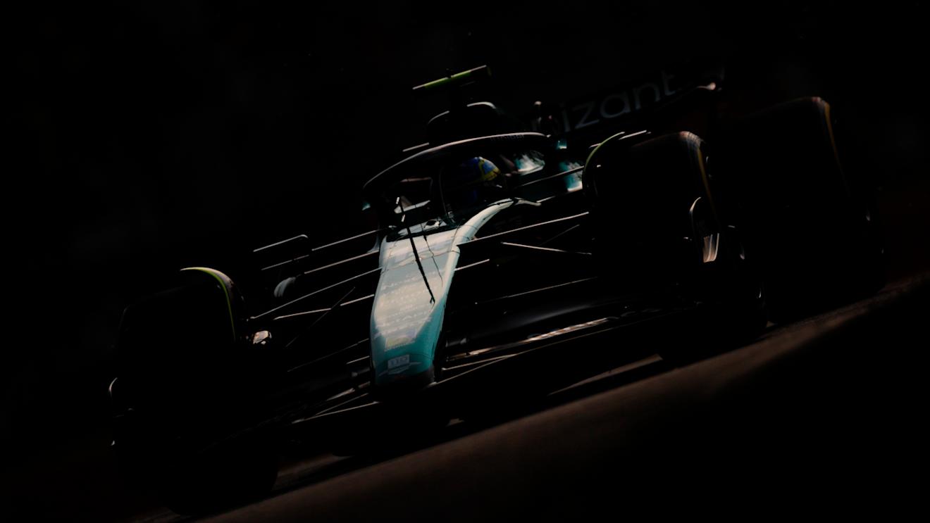 MONTREAL, QUEBEC - JUNE 16: Fernando Alonso of Spain driving the (14) Aston Martin AMR23 Mercedes on track during practice ahead of the F1 Grand Prix of Canada at Circuit Gilles Villeneuve on June 16, 2023 in Montreal, Quebec. (Photo by Jared C. Tilton/Getty Images)