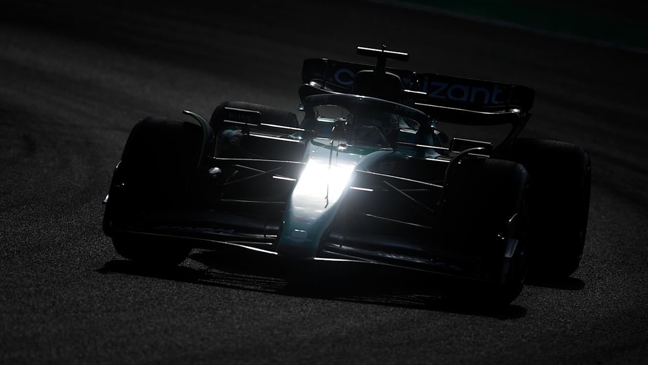 BUDAPEST, HUNGARY - JULY 21: Lance Stroll of Canada driving the (18) Aston Martin AMR23 Mercedes on track during practice ahead of the F1 Grand Prix of Hungary at Hungaroring on July 21, 2023 in Budapest, Hungary. (Photo by Rudy Carezzevoli - Formula 1/Formula 1 via Getty Images)