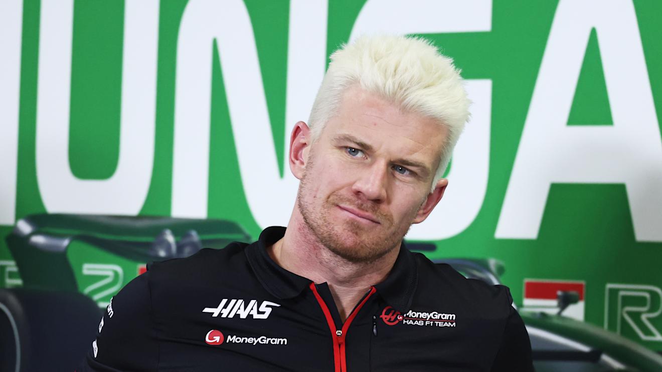BUDAPEST, HUNGARY - JULY 20: Nico Hulkenberg of Germany and Haas F1 attends the Drivers Press Conference during previews ahead of the F1 Grand Prix of Hungary at Hungaroring on July 20, 2023 in Budapest, Hungary. (Photo by Bryn Lennon - Formula 1/Formula 1 via Getty Images)