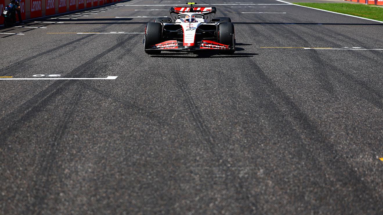 SUZUKA, JAPAN - SEPTEMBER 24: Nico Hulkenberg of Germany and Haas F1 prepares to drive on the grid prior to the F1 Grand Prix of Japan at Suzuka International Racing Course on September 24, 2023 in Suzuka, Japan. (Photo by Mark Thompson/Getty Images)