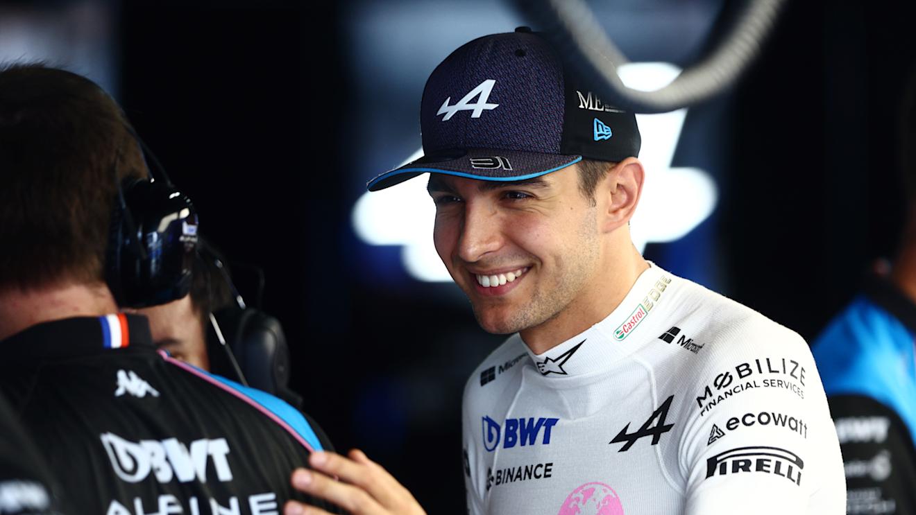 SUZUKA, JAPAN - SEPTEMBER 22: Esteban Ocon of France and Alpine F1 prepares to drive in the garage during practice ahead of the F1 Grand Prix of Japan at Suzuka International Racing Course on September 22, 2023 in Suzuka, Japan. (Photo by Clive Rose/Getty Images)