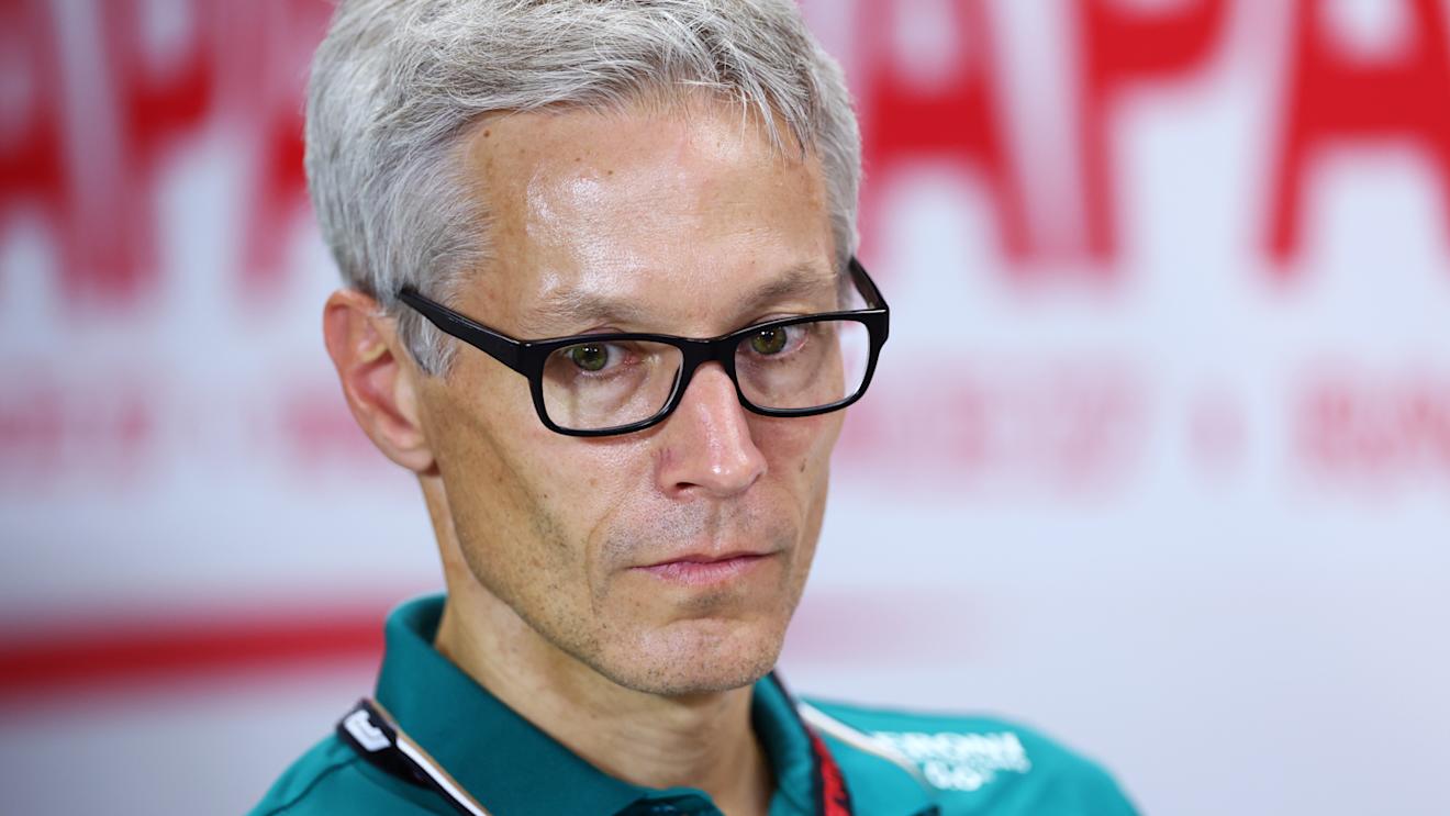 SUZUKA, JAPAN - SEPTEMBER 22: Mike Krack, Team Principal of the Aston Martin F1 Team attends the Team Principals Press Conference during practice ahead of the F1 Grand Prix of Japan at Suzuka International Racing Course on September 22, 2023 in Suzuka, Japan. (Photo by Dan Istitene/Getty Images)