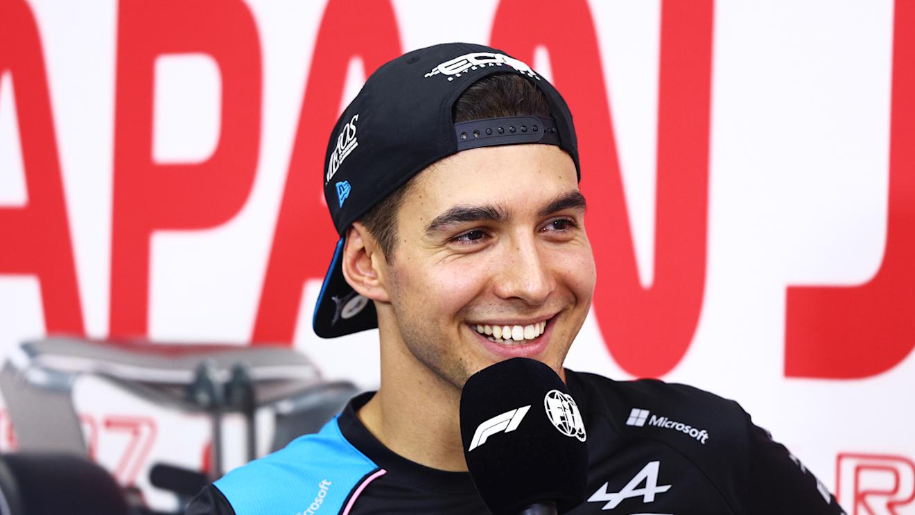 SUZUKA, JAPAN - SEPTEMBER 21: Esteban Ocon of France and Alpine F1 attends the Drivers Press Conference during previews ahead of the F1 Grand Prix of Japan at Suzuka International Racing Course on September 21, 2023 in Suzuka, Japan. (Photo by Clive Rose/Getty Images)