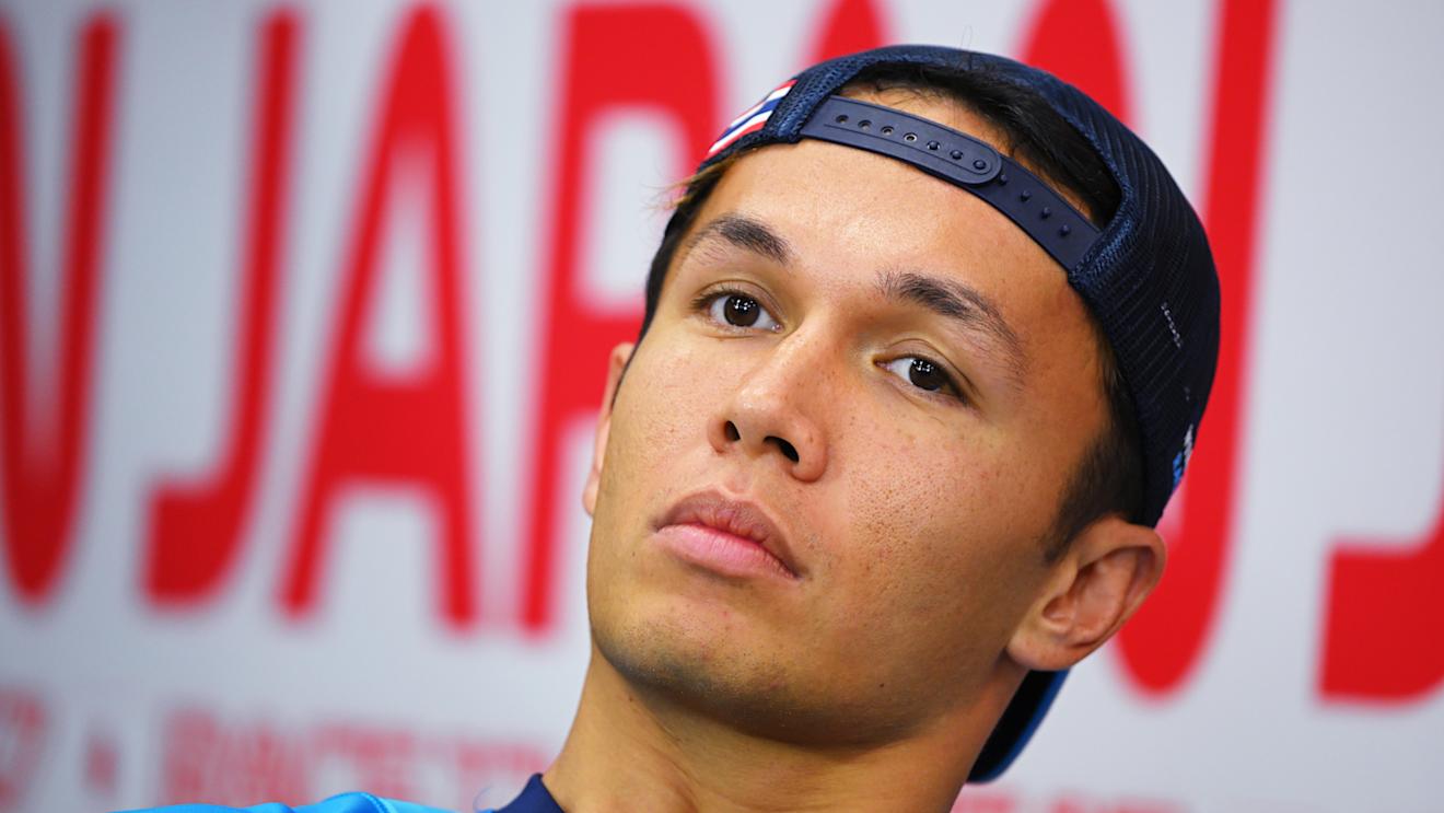 SUZUKA, JAPAN - SEPTEMBER 21: Alexander Albon of Thailand and Williams attends the Drivers Press Conference during previews ahead of the F1 Grand Prix of Japan at Suzuka International Racing Course on September 21, 2023 in Suzuka, Japan. (Photo by Clive Mason/Getty Images)