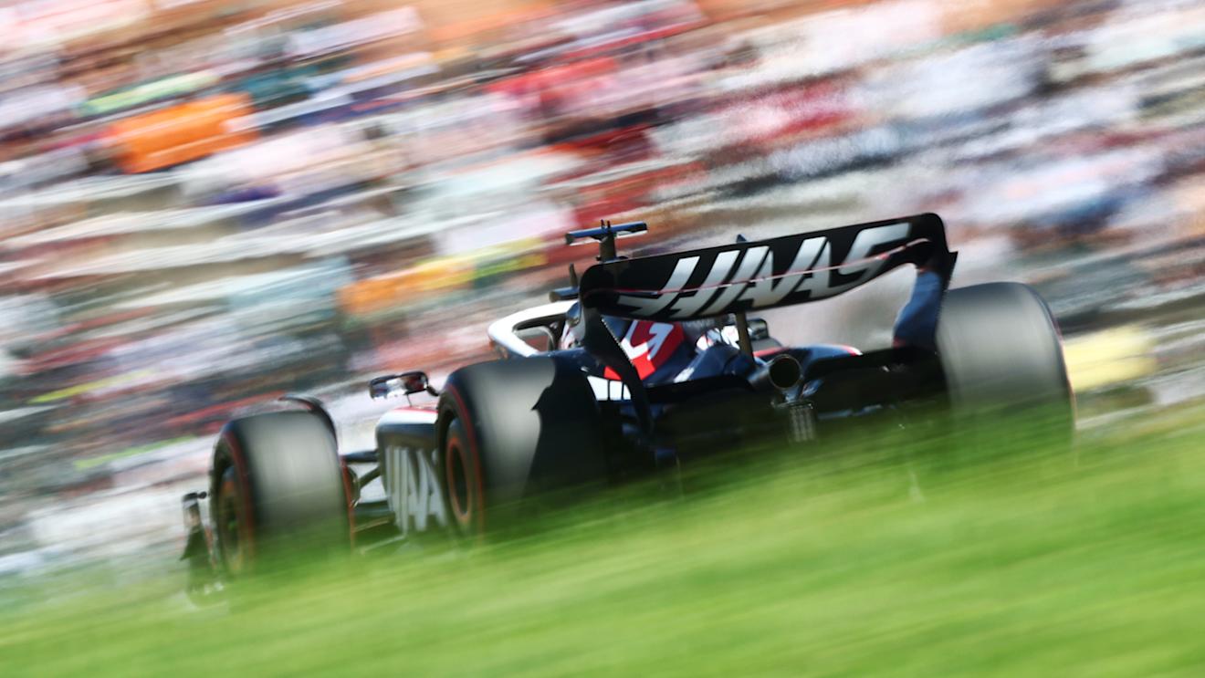SUZUKA, JAPAN - SEPTEMBER 23: Kevin Magnussen of Denmark driving the (20) Haas F1 VF-23 Ferrari on track during final practice ahead of the F1 Grand Prix of Japan at Suzuka International Racing Course on September 23, 2023 in Suzuka, Japan. (Photo by Clive Rose/Getty Images)