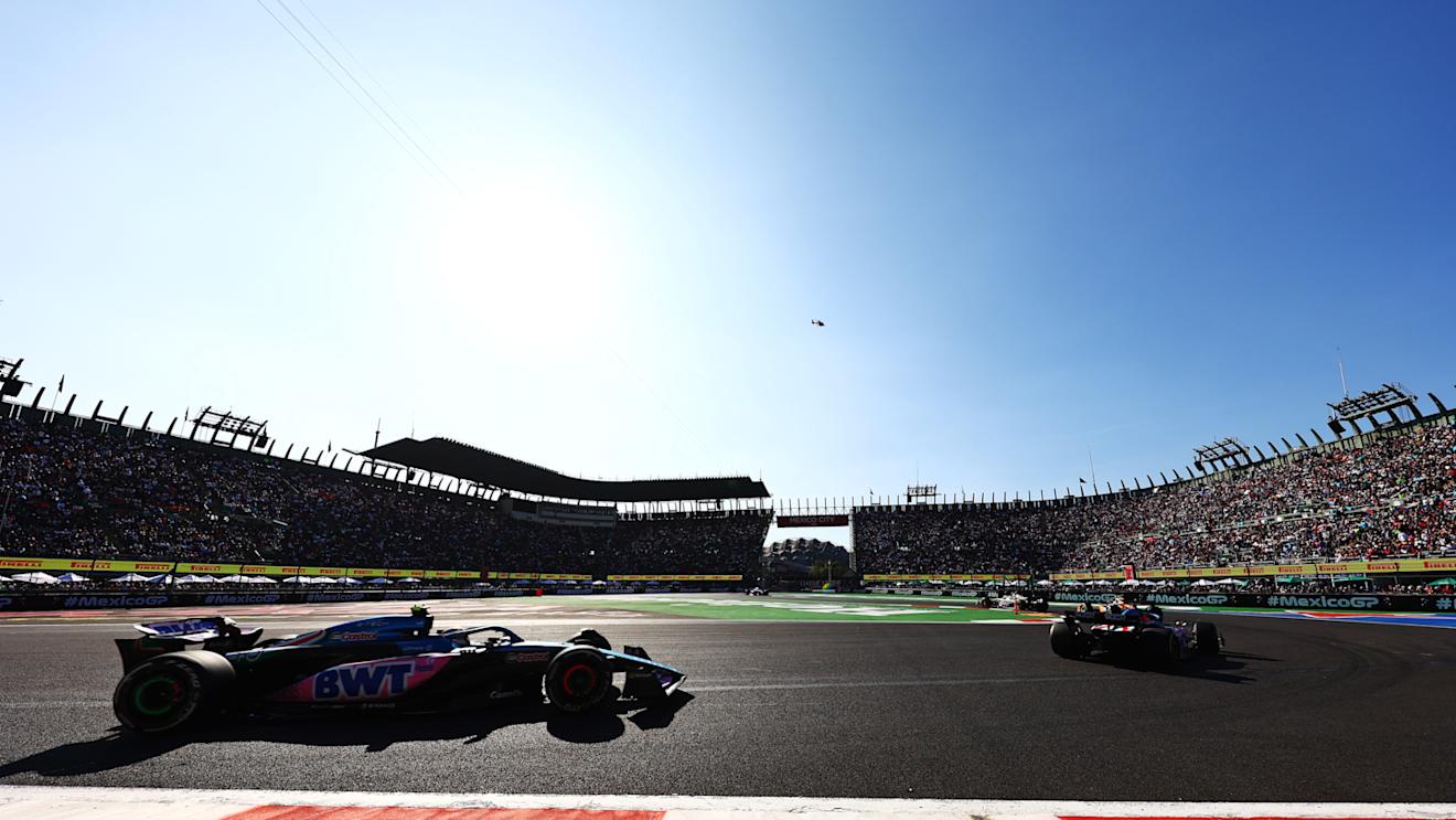 MEXICO CITY, MEXICO - OCTOBER 29: Pierre Gasly of France driving the (10) Alpine F1 A523 Renault on track during the F1 Grand Prix of Mexico at Autodromo Hermanos Rodriguez on October 29, 2023 in Mexico City, Mexico. (Photo by Mark Thompson/Getty Images)