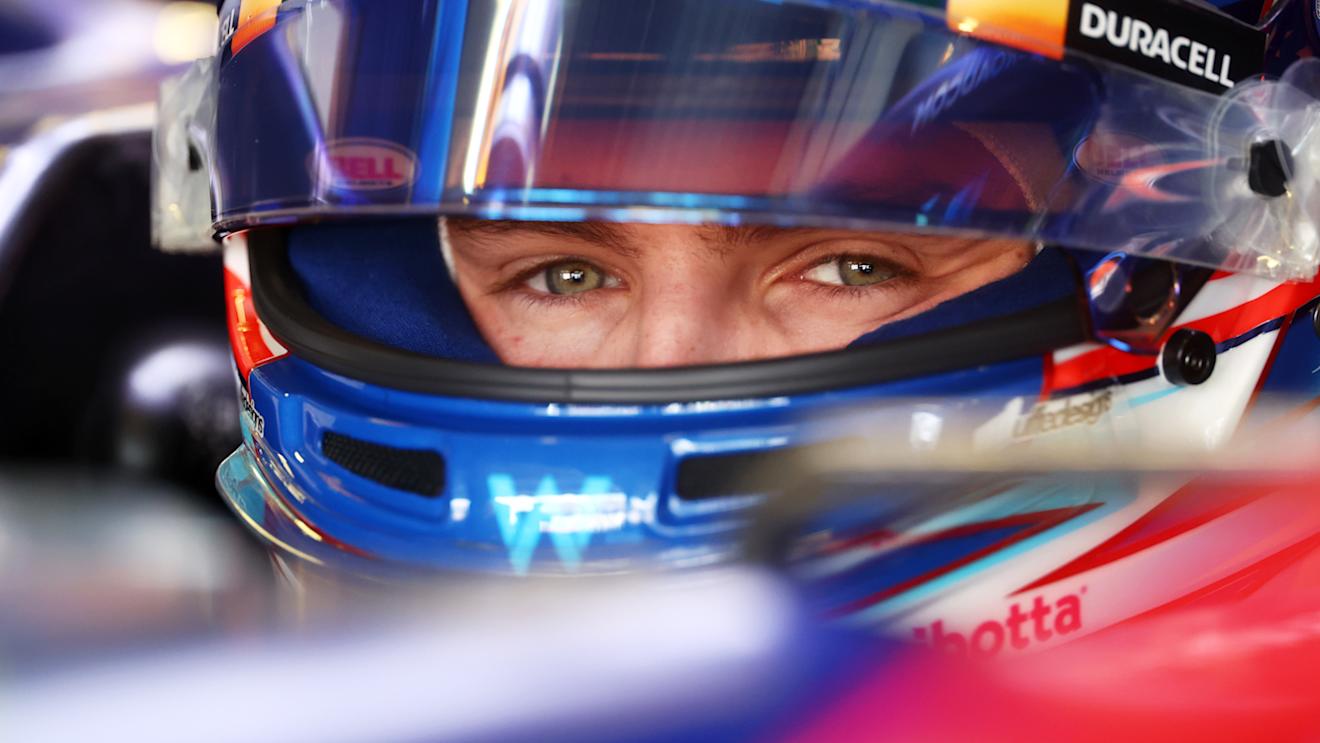 MEXICO CITY, MEXICO - OCTOBER 27: Logan Sargeant of United States and Williams prepares to drive in the garage  during practice ahead of the F1 Grand Prix of Mexico at Autodromo Hermanos Rodriguez on October 27, 2023 in Mexico City, Mexico. (Photo by Dan Istitene - Formula 1/Formula 1 via Getty Images)