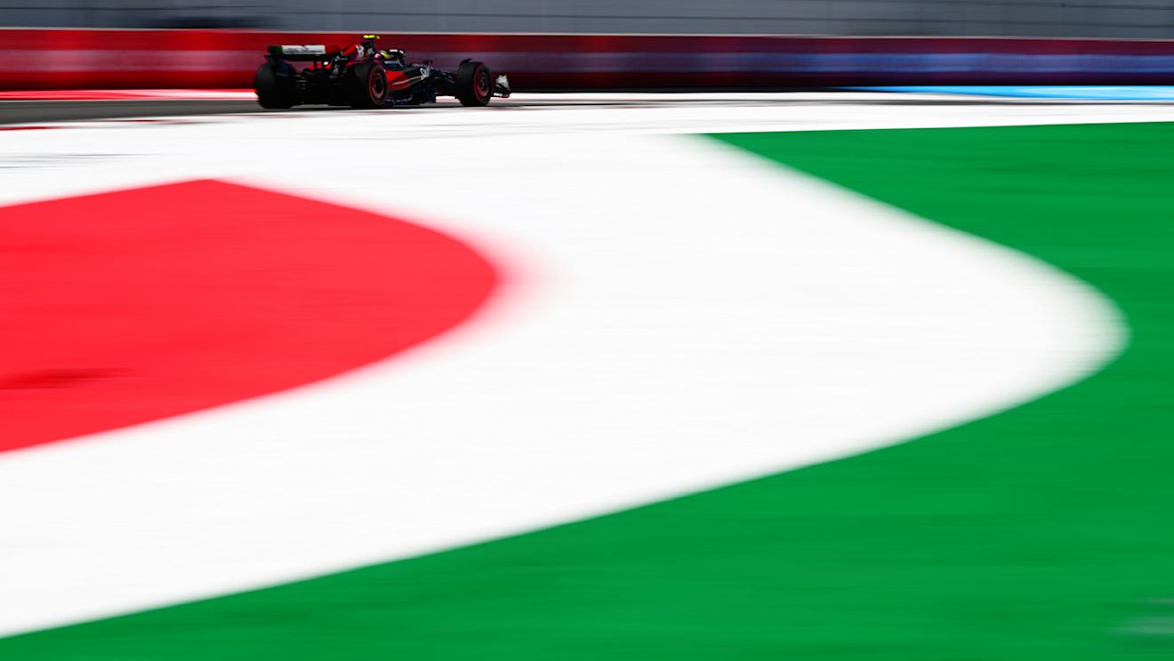 MEXICO CITY, MEXICO - OCTOBER 27: Zhou Guanyu of China driving the (24) Alfa Romeo F1 C43 Ferrari on track  during practice ahead of the F1 Grand Prix of Mexico at Autodromo Hermanos Rodriguez on October 27, 2023 in Mexico City, Mexico. (Photo by Clive Mason - Formula 1/Formula 1 via Getty Images)