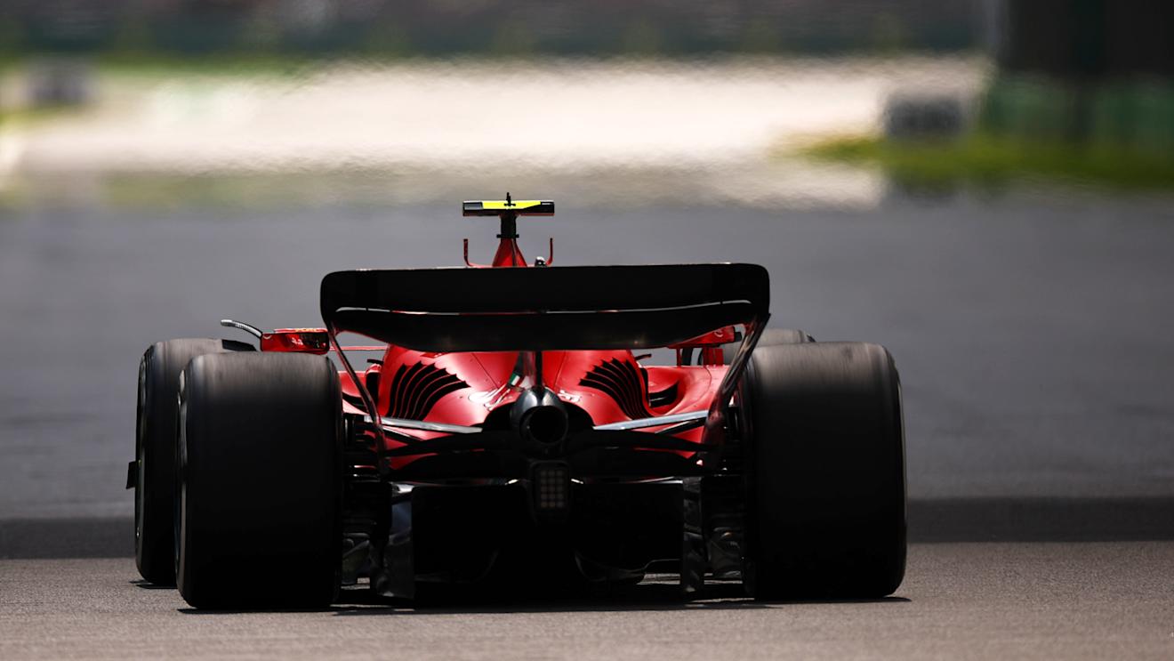 MEXICO CITY, MEXICO - OCTOBER 27: Carlos Sainz of Spain driving (55) the Ferrari SF-23 on track  during practice ahead of the F1 Grand Prix of Mexico at Autodromo Hermanos Rodriguez on October 27, 2023 in Mexico City, Mexico. (Photo by Jared C. Tilton/Getty Images)