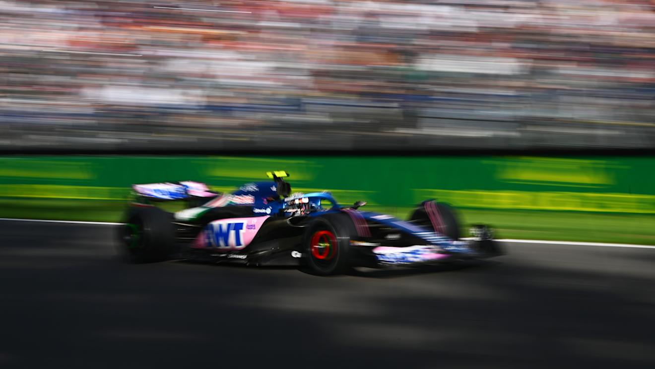MEXICO CITY, MEXICO - OCTOBER 27: Pierre Gasly of France driving the (10) Alpine F1 A523 Renault on track during practice ahead of the F1 Grand Prix of Mexico at Autodromo Hermanos Rodriguez on October 27, 2023 in Mexico City, Mexico. (Photo by Clive Mason - Formula 1/Formula 1 via Getty Images)