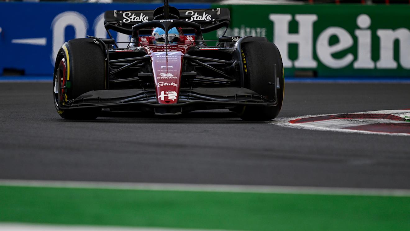 MEXICO CITY, MEXICO - OCTOBER 27: Valtteri Bottas of Finland driving the (77) Alfa Romeo F1 C43 Ferrari on track during practice ahead of the F1 Grand Prix of Mexico at Autodromo Hermanos Rodriguez on October 27, 2023 in Mexico City, Mexico. (Photo by Rudy Carezzevoli/Getty Images)