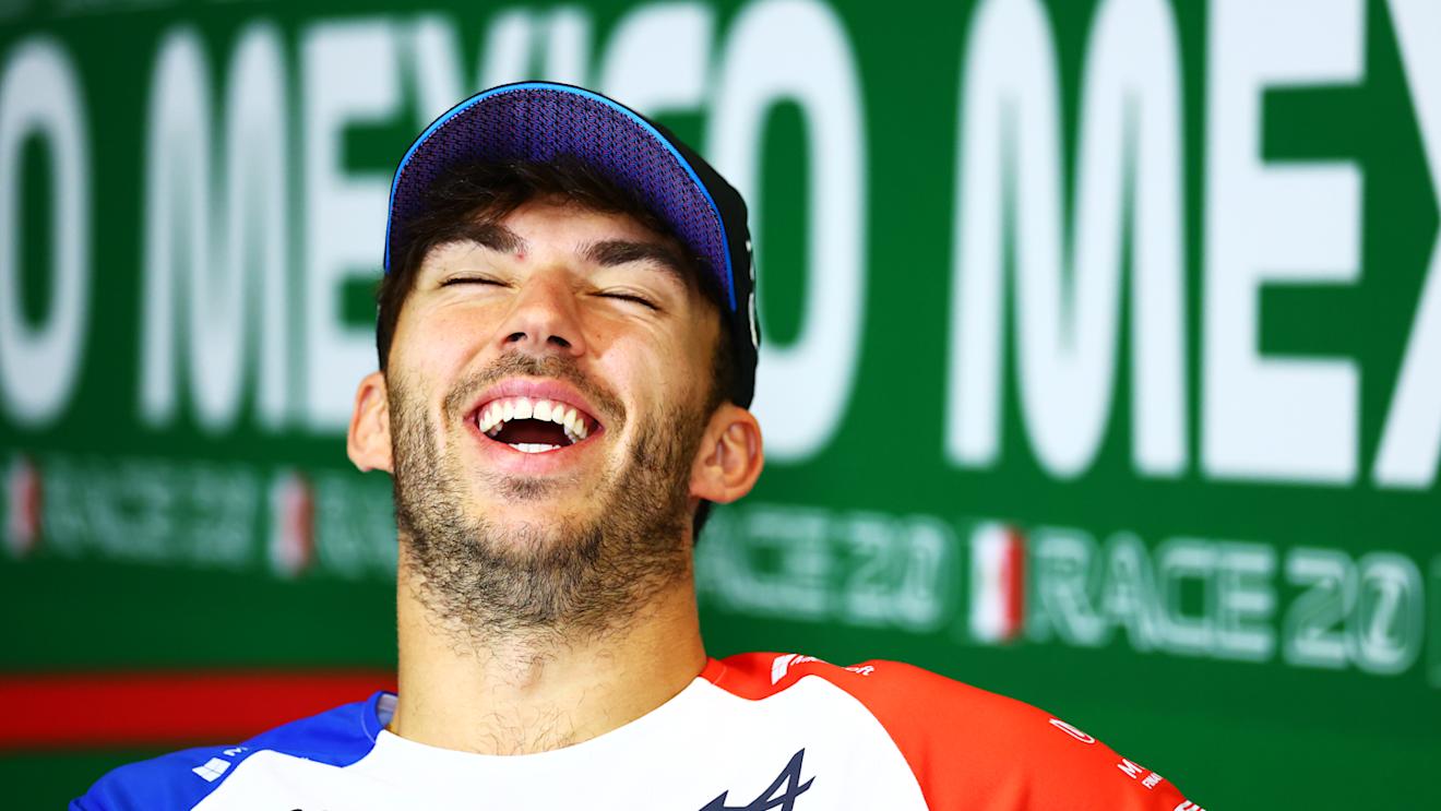 MEXICO CITY, MEXICO - OCTOBER 26: Pierre Gasly of France and Alpine F1 attends the Drivers Press Conference during previews ahead of the F1 Grand Prix of Mexico at Autodromo Hermanos Rodriguez on October 26, 2023 in Mexico City, Mexico. (Photo by Dan Istitene/Getty Images)