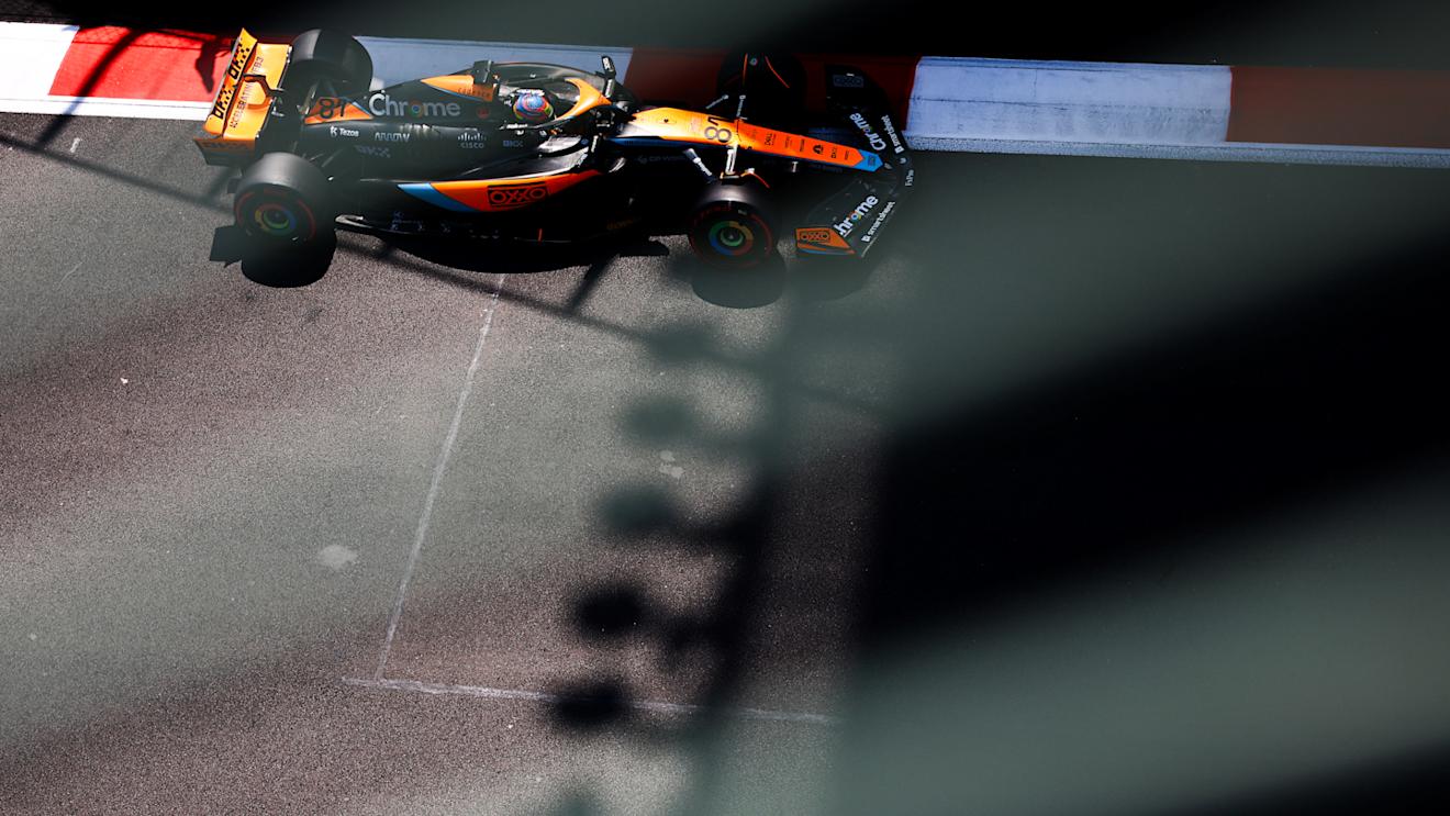 MEXICO CITY, MEXICO - OCTOBER 28: Oscar Piastri of Australia driving the (81) McLaren MCL60 Mercedes on track during final practice ahead of the F1 Grand Prix of Mexico at Autodromo Hermanos Rodriguez on October 28, 2023 in Mexico City, Mexico. (Photo by Mark Thompson/Getty Images)