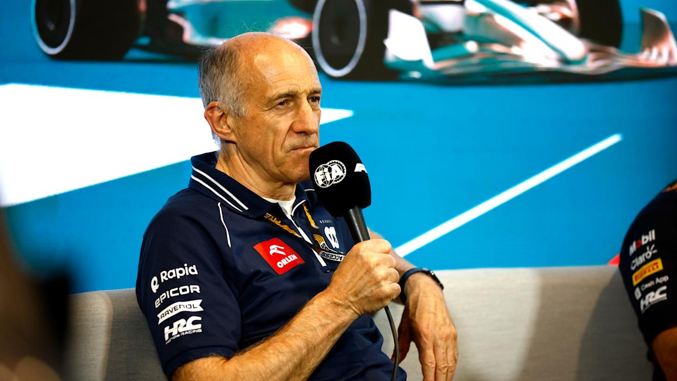 MIAMI, FLORIDA - MAY 05: Scuderia AlphaTauri Team Principal Franz Tost attends the Team Principals Press Conference during practice ahead of the F1 Grand Prix of Miami at Miami International Autodrome on May 05, 2023 in Miami, Florida. (Photo by Jared C. Tilton/Getty Images)