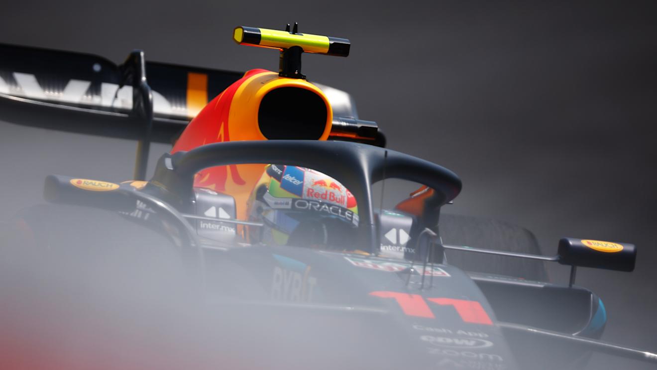 MIAMI, FLORIDA - MAY 05: Sergio Perez of Mexico driving the (11) Oracle Red Bull Racing RB19 on track during practice ahead of the F1 Grand Prix of Miami at Miami International Autodrome on May 05, 2023 in Miami, Florida. (Photo by Jared C. Tilton/Getty Images)