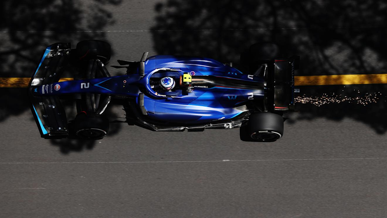 MONTE-CARLO, MONACO - MAY 26: Logan Sargeant of United States driving the (2) Williams FW45 Mercedes on track during practice ahead of the F1 Grand Prix of Monaco at Circuit de Monaco on May 26, 2023 in Monte-Carlo, Monaco. (Photo by Ryan Pierse/Getty Images)