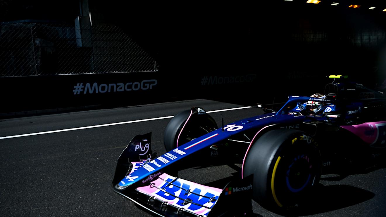 MONTE-CARLO, MONACO - MAY 26: Pierre Gasly of France driving the (10) Alpine F1 A523 Renault on track during practice ahead of the F1 Grand Prix of Monaco at Circuit de Monaco on May 26, 2023 in Monte-Carlo, Monaco. (Photo by Dan Mullan/Getty Images)