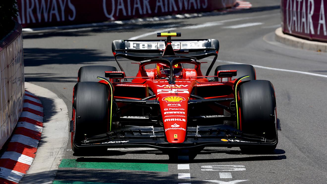 MONTE-CARLO, MONACO - MAY 27: Carlos Sainz of Spain driving (55) the Ferrari SF-23 on track during final practice ahead of the F1 Grand Prix of Monaco at Circuit de Monaco on May 27, 2023 in Monte-Carlo, Monaco. (Photo by Mark Thompson/Getty Images)