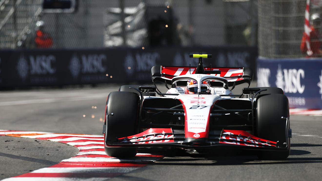 MONTE-CARLO, MONACO - MAY 27: Nico Hulkenberg of Germany driving the (27) Haas F1 VF-23 Ferrari on track during qualifying ahead of the F1 Grand Prix of Monaco at Circuit de Monaco on May 27, 2023 in Monte-Carlo, Monaco. (Photo by Peter Fox/Getty Images)