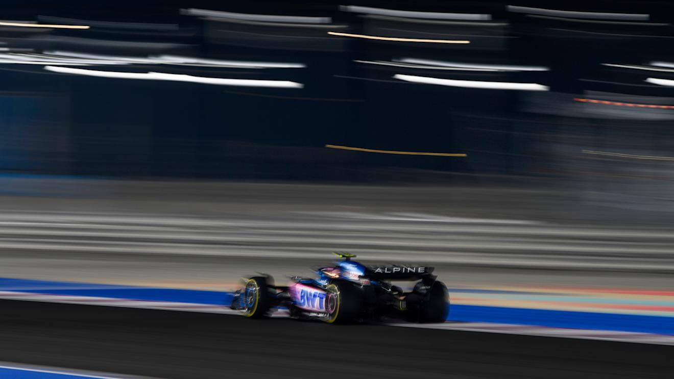 LUSAIL CITY, QATAR - OCTOBER 08: Pierre Gasly of France driving the (10) Alpine F1 A523 Renault on track during the F1 Grand Prix of Qatar at Lusail International Circuit on October 08, 2023 in Lusail City, Qatar. (Photo by Rudy Carezzevoli/Getty Images)