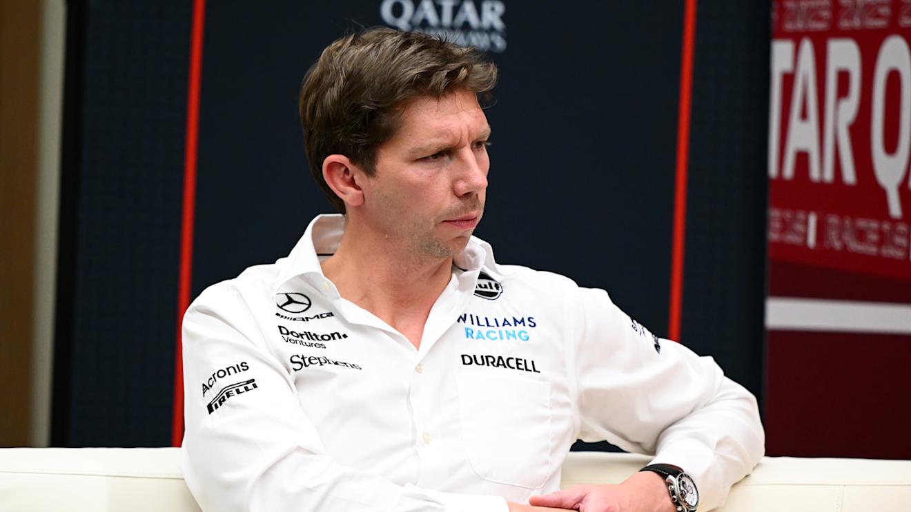 LUSAIL CITY, QATAR - OCTOBER 06: James Vowles, Team Principal of Williams attends the Team Principals Press Conference during practice ahead of the F1 Grand Prix of Qatar at Lusail International Circuit on October 06, 2023 in Lusail City, Qatar. (Photo by Clive Mason/Getty Images)