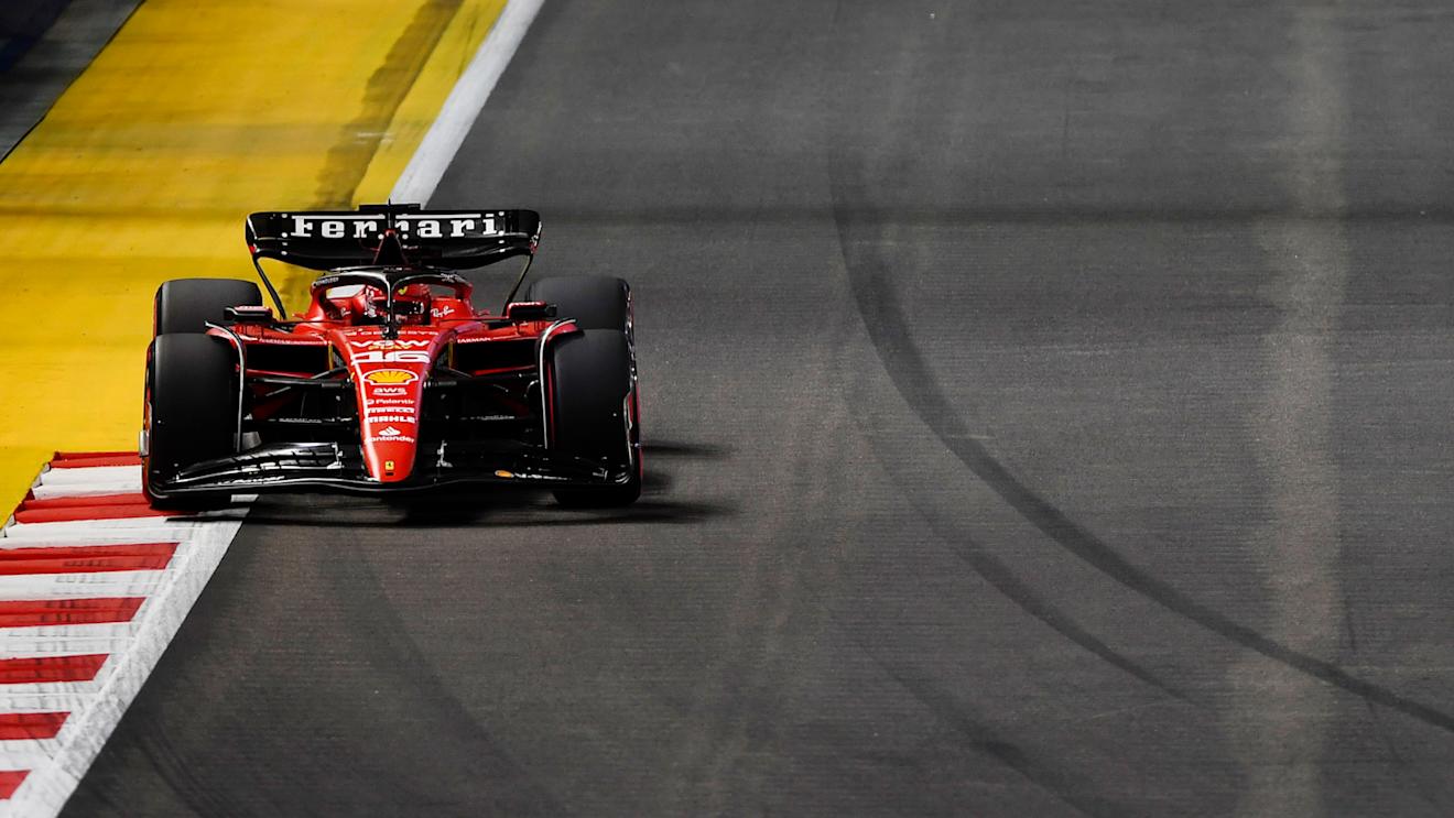 SINGAPORE, SINGAPORE - SEPTEMBER 17: Charles Leclerc of Monaco driving the (16) Ferrari SF-23 on track during the F1 Grand Prix of Singapore at Marina Bay Street Circuit on September 17, 2023 in Singapore, Singapore. (Photo by Rudy Carezzevoli/Getty Images)
