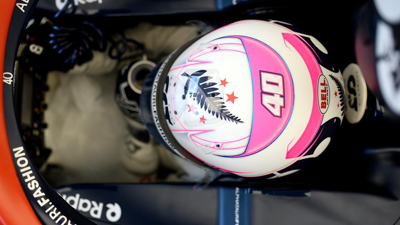 SINGAPORE, SINGAPORE - SEPTEMBER 15: Liam Lawson of New Zealand and Scuderia AlphaTauri prepares to drive in the garage during practice ahead of the F1 Grand Prix of Singapore at Marina Bay Street Circuit on September 15, 2023 in Singapore, Singapore. (Photo by Rudy Carezzevoli/Getty Images)