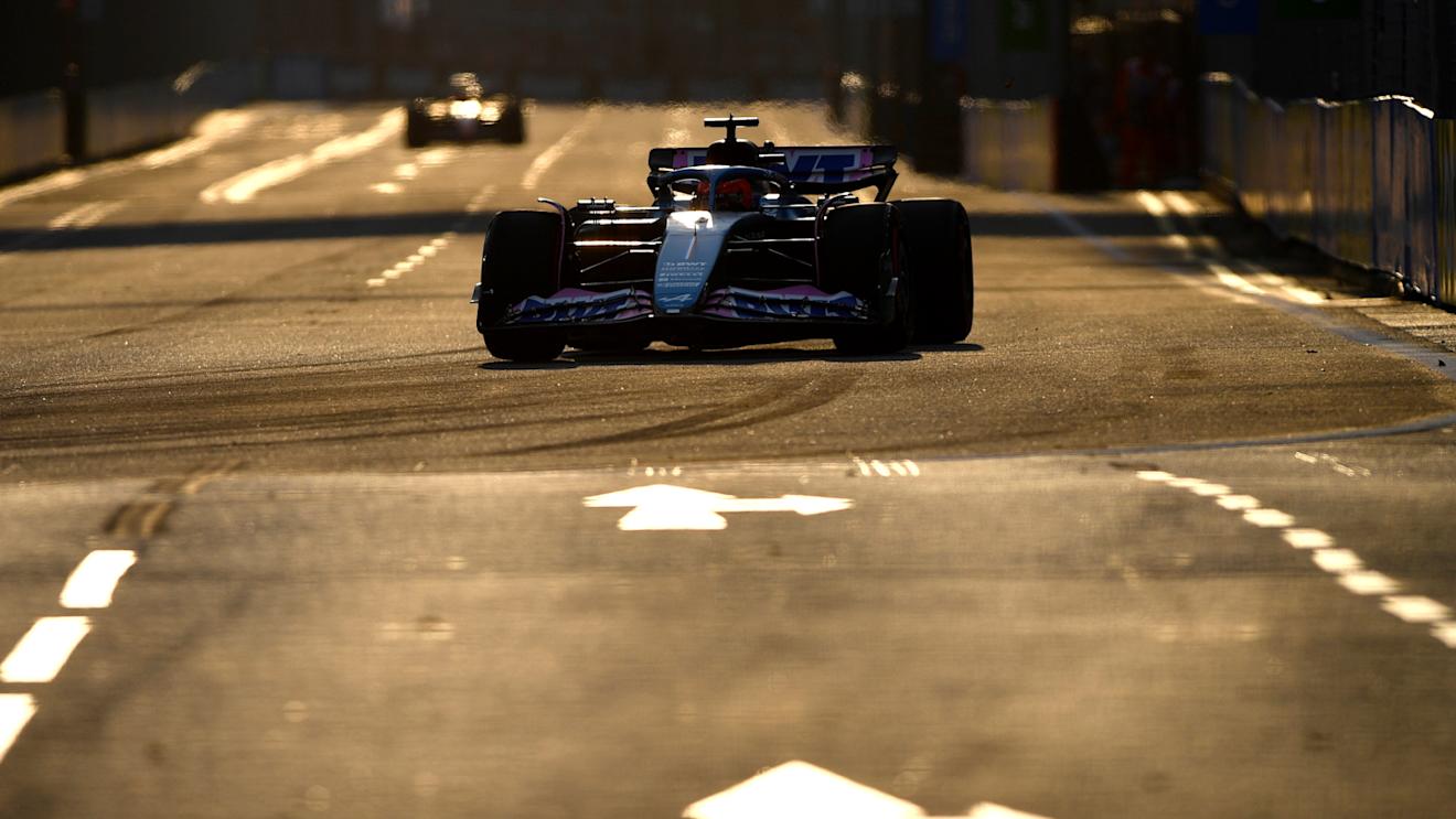 SINGAPORE, SINGAPORE - SEPTEMBER 15: Esteban Ocon of France driving the (31) Alpine F1 A523 Renault on track during practice ahead of the F1 Grand Prix of Singapore at Marina Bay Street Circuit on September 15, 2023 in Singapore, Singapore. (Photo by Rudy Carezzevoli/Getty Images)