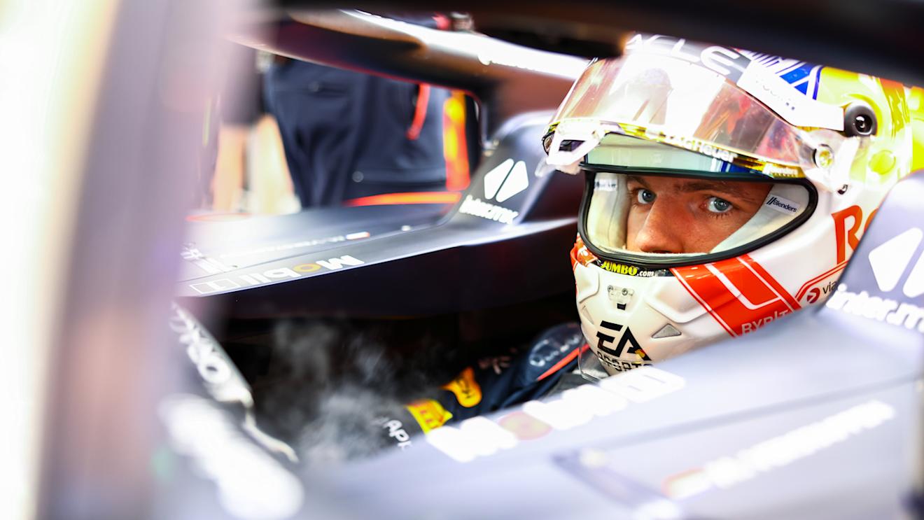 BARCELONA, SPAIN - JUNE 02: Max Verstappen of the Netherlands and Oracle Red Bull Racing prepares to drive in the garage during practice ahead of the F1 Grand Prix of Spain at Circuit de Barcelona-Catalunya on June 02, 2023 in Barcelona, Spain. (Photo by Mark Thompson/Getty Images)