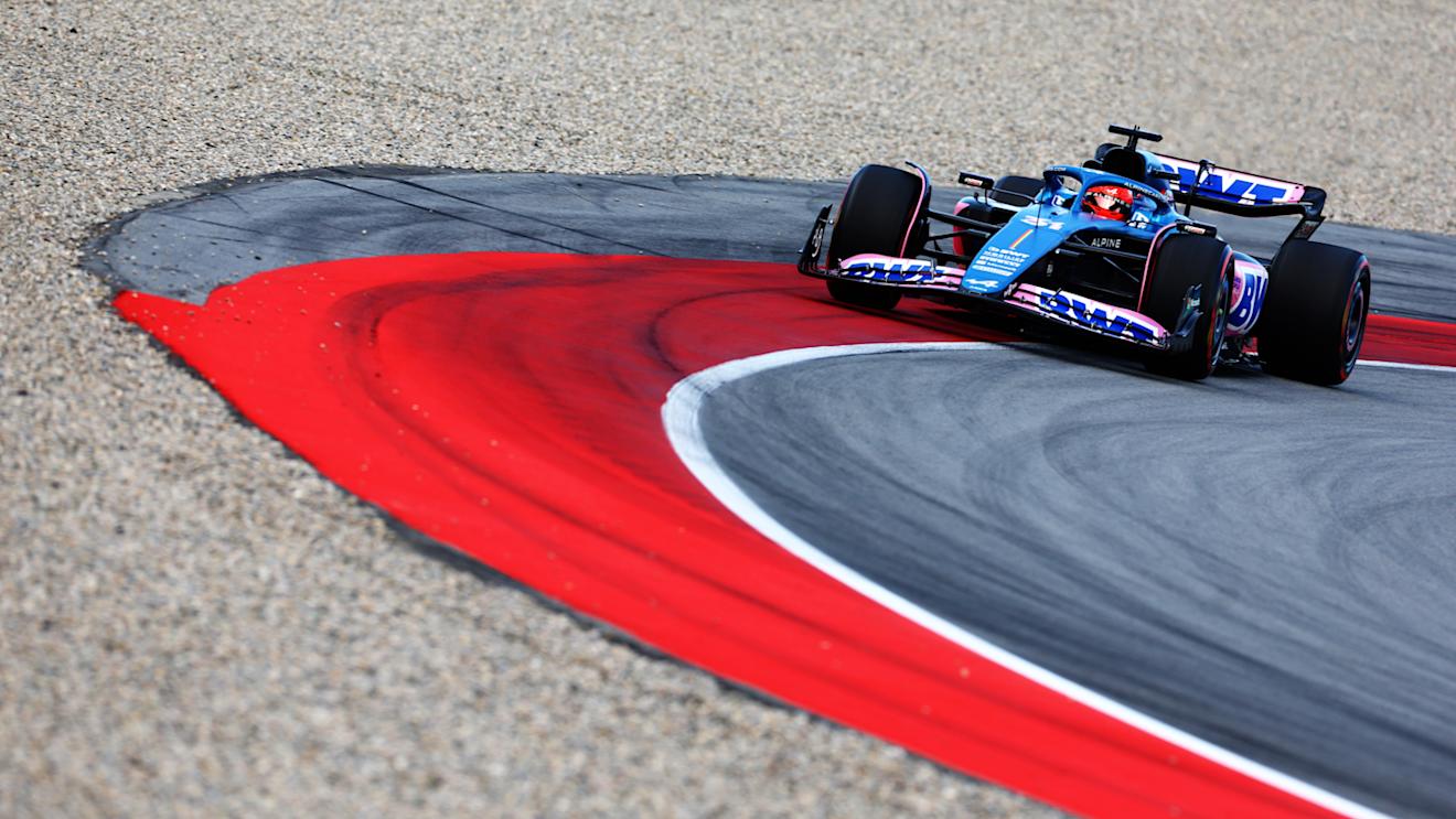 BARCELONA, SPAIN - JUNE 02: Esteban Ocon of France driving the (31) Alpine F1 A523 Renault on track during practice ahead of the F1 Grand Prix of Spain at Circuit de Barcelona-Catalunya on June 02, 2023 in Barcelona, Spain. (Photo by Mark Thompson/Getty Images)