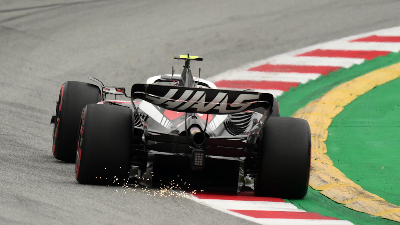 BARCELONA, SPAIN - JUNE 03: Nico Hulkenberg of Germany driving the (27) Haas F1 VF-23 Ferrari on track during qualifying ahead of the F1 Grand Prix of Spain at Circuit de Barcelona-Catalunya on June 03, 2023 in Barcelona, Spain. (Photo by David Ramos/Getty Images)