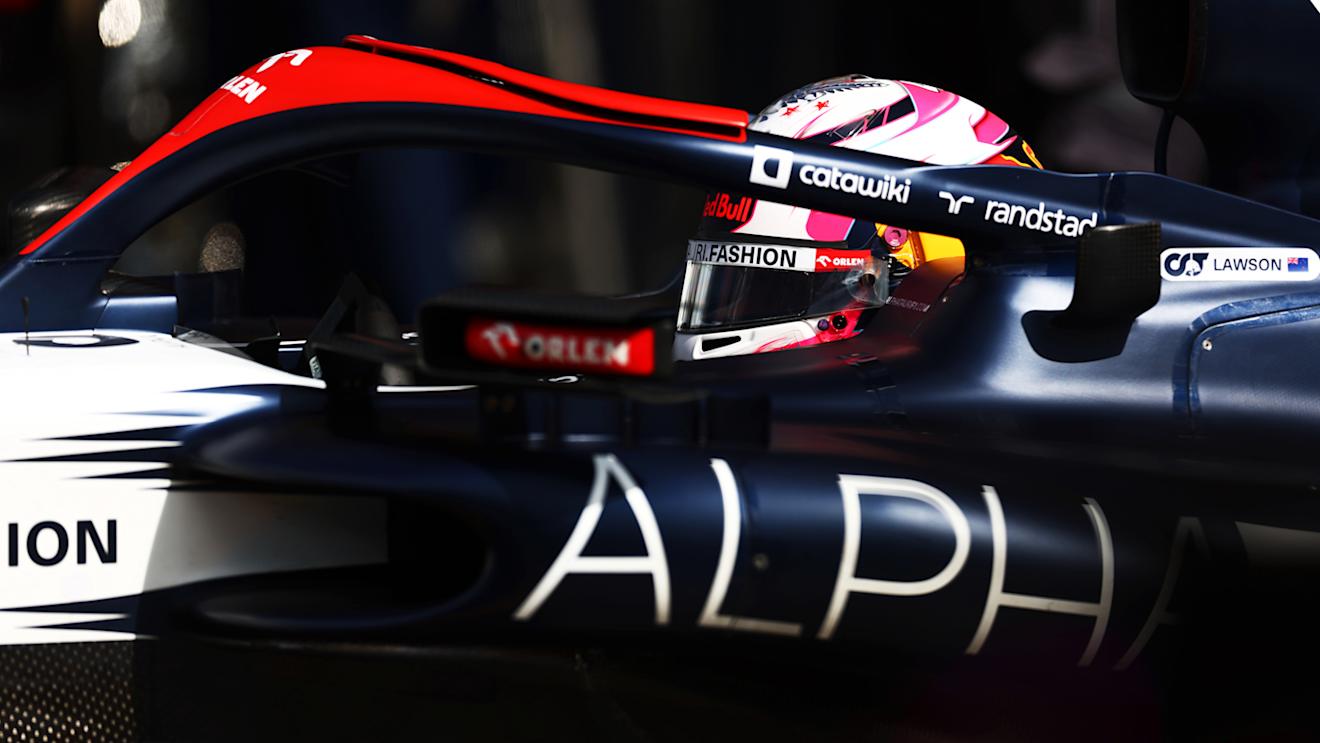 ZANDVOORT, NETHERLANDS - AUGUST 26: Liam Lawson of New Zealand and Scuderia AlphaTauri prepares to drive in the Pitlane during qualifying ahead of the F1 Grand Prix of The Netherlands at Circuit Zandvoort on August 26, 2023 in Zandvoort, Netherlands. (Photo by Bryn Lennon - Formula 1/Formula 1 via Getty Images)