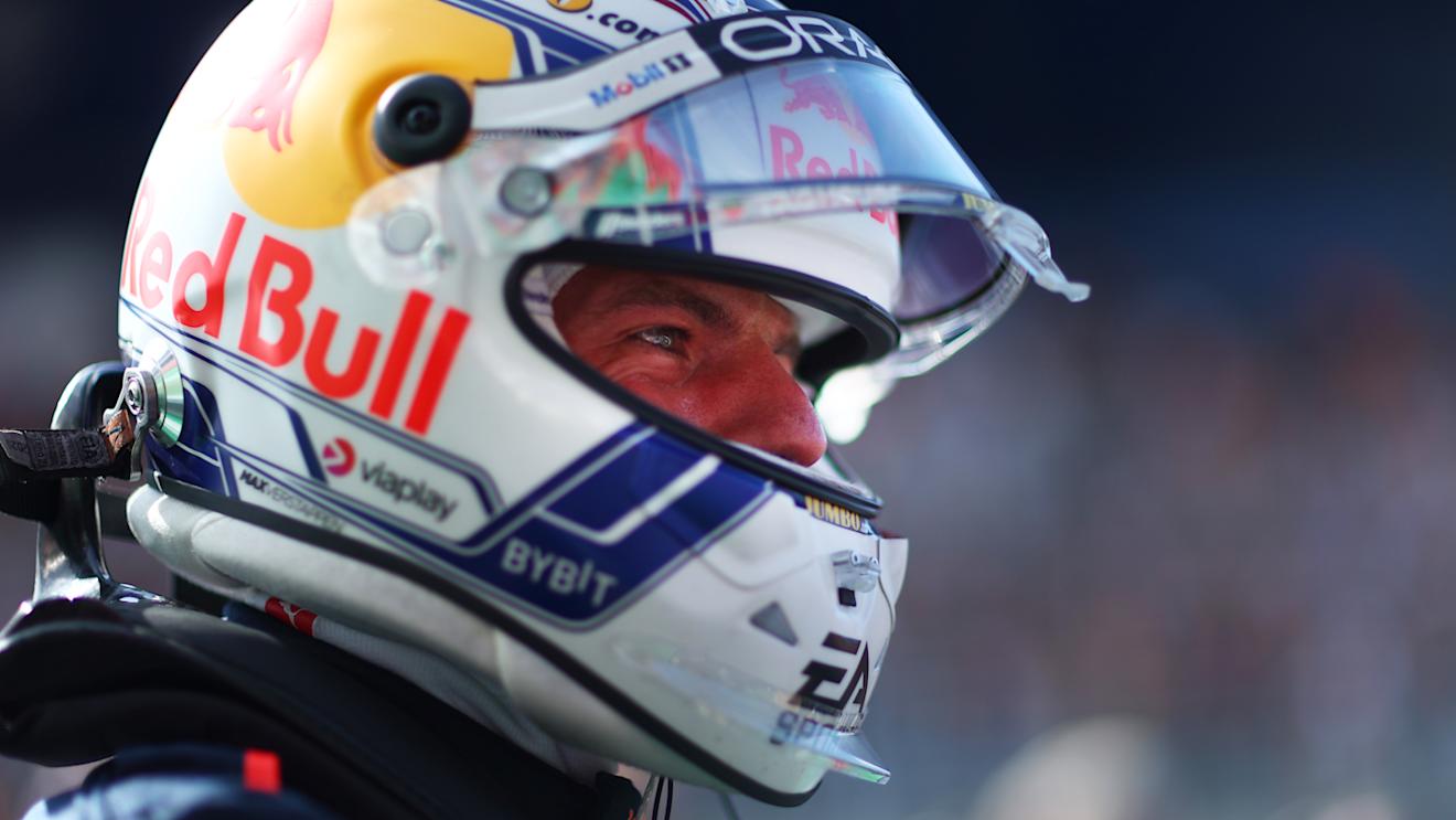 ZANDVOORT, NETHERLANDS - AUGUST 26: Pole position qualifier Max Verstappen of the Netherlands and Oracle Red Bull Racing celebrates in parc ferme during qualifying ahead of the F1 Grand Prix of The Netherlands at Circuit Zandvoort on August 26, 2023 in Zandvoort, Netherlands. (Photo by Dan Istitene - Formula 1/Formula 1 via Getty Images)