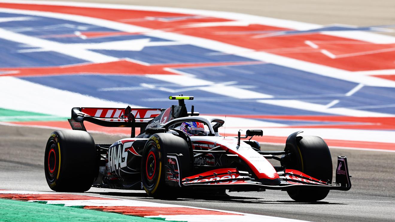 AUSTIN, TEXAS - OCTOBER 21: Nico Hulkenberg of Germany driving the (27) Haas F1 VF-23 Ferrari on track during the Sprint Shootout ahead of the F1 Grand Prix of United States at Circuit of The Americas on October 21, 2023 in Austin, Texas. (Photo by Mark Thompson/Getty Images)
