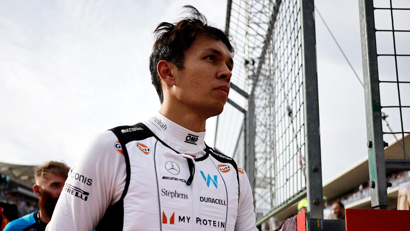 AUSTIN, TEXAS - OCTOBER 21: Alexander Albon of Thailand and Williams prepares to drive on the grid prior to the Sprint ahead of the F1 Grand Prix of United States at Circuit of The Americas on October 21, 2023 in Austin, Texas. (Photo by Chris Graythen/Getty Images)
