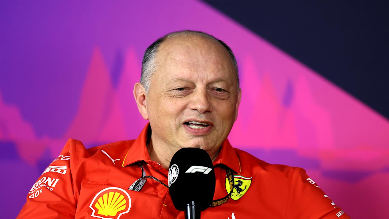 MELBOURNE, AUSTRALIA - MARCH 22: Ferrari Team Principal Frederic Vasseur attends the Team Principals Press Conference during practice ahead of the F1 Grand Prix of Australia at Albert Park Circuit on March 22, 2024 in Melbourne, Australia. (Photo by Robert Cianflone/Getty Images)