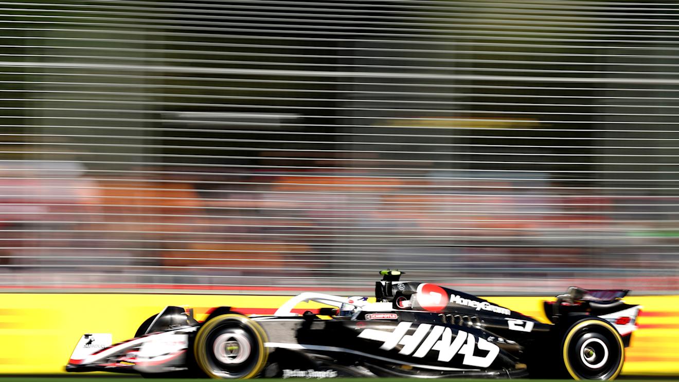MELBOURNE, AUSTRALIA - MARCH 22: Nico Hulkenberg of Germany driving the (27) Haas F1 VF-24 Ferrari on track during practice ahead of the F1 Grand Prix of Australia at Albert Park Circuit on March 22, 2024 in Melbourne, Australia. (Photo by Robert Cianflone/Getty Images)