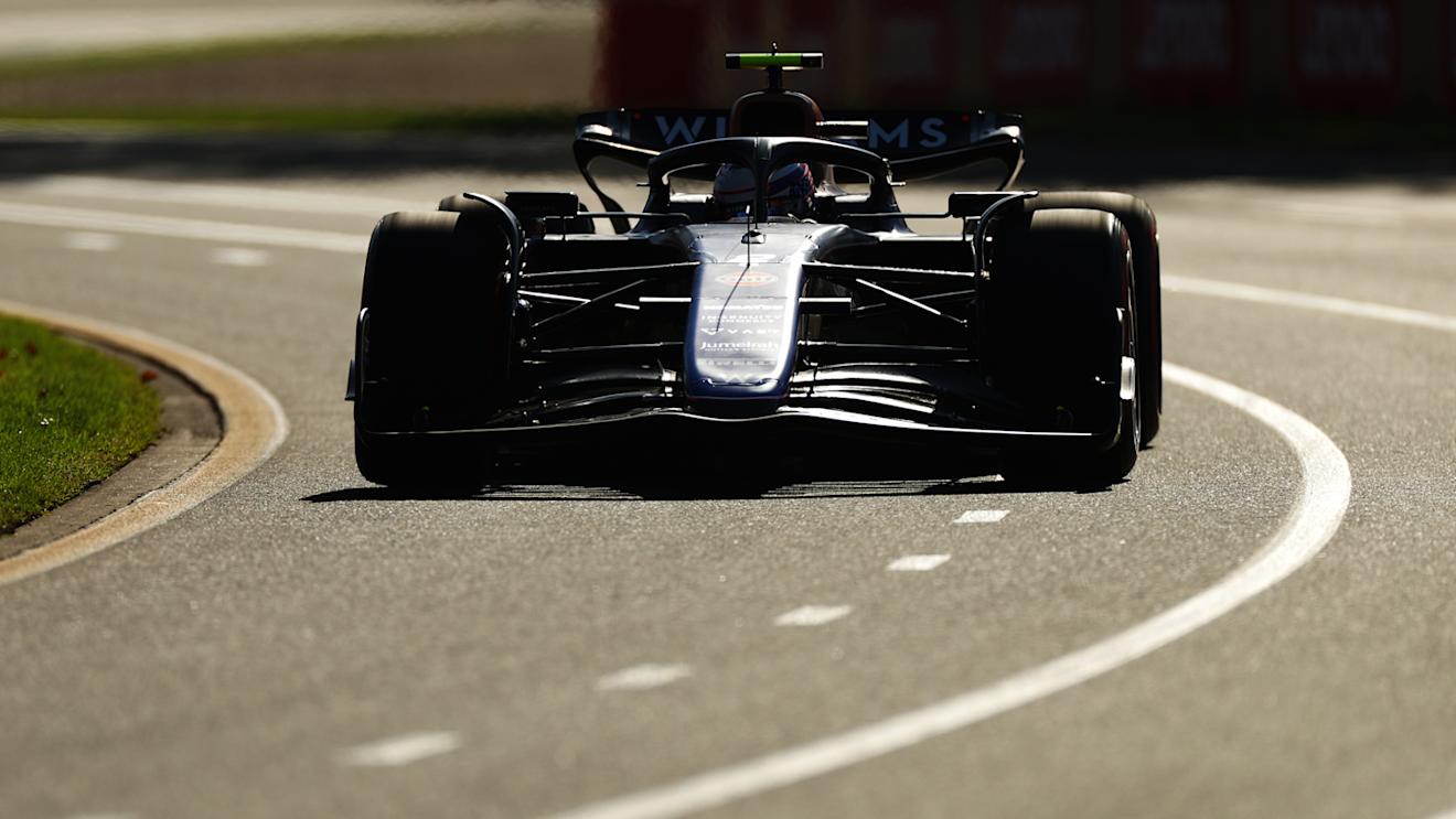 MELBOURNE, AUSTRALIA - MARCH 22: Logan Sargeant of United States driving the (2) Williams FW46 Mercedes on track during practice ahead of the F1 Grand Prix of Australia at Albert Park Circuit on March 22, 2024 in Melbourne, Australia. (Photo by Peter Fox/Getty Images)