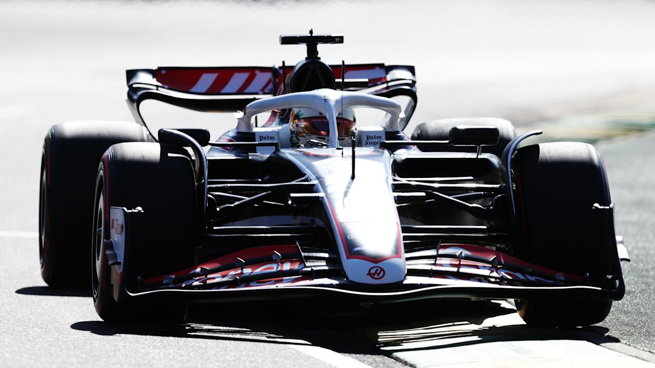 MELBOURNE, AUSTRALIA - MARCH 23: Kevin Magnussen of Denmark driving the (20) Haas F1 VF-24 Ferrari on track during qualifying ahead of the F1 Grand Prix of Australia at Albert Park Circuit on March 23, 2024 in Melbourne, Australia. (Photo by Robert Cianflone/Getty Images)