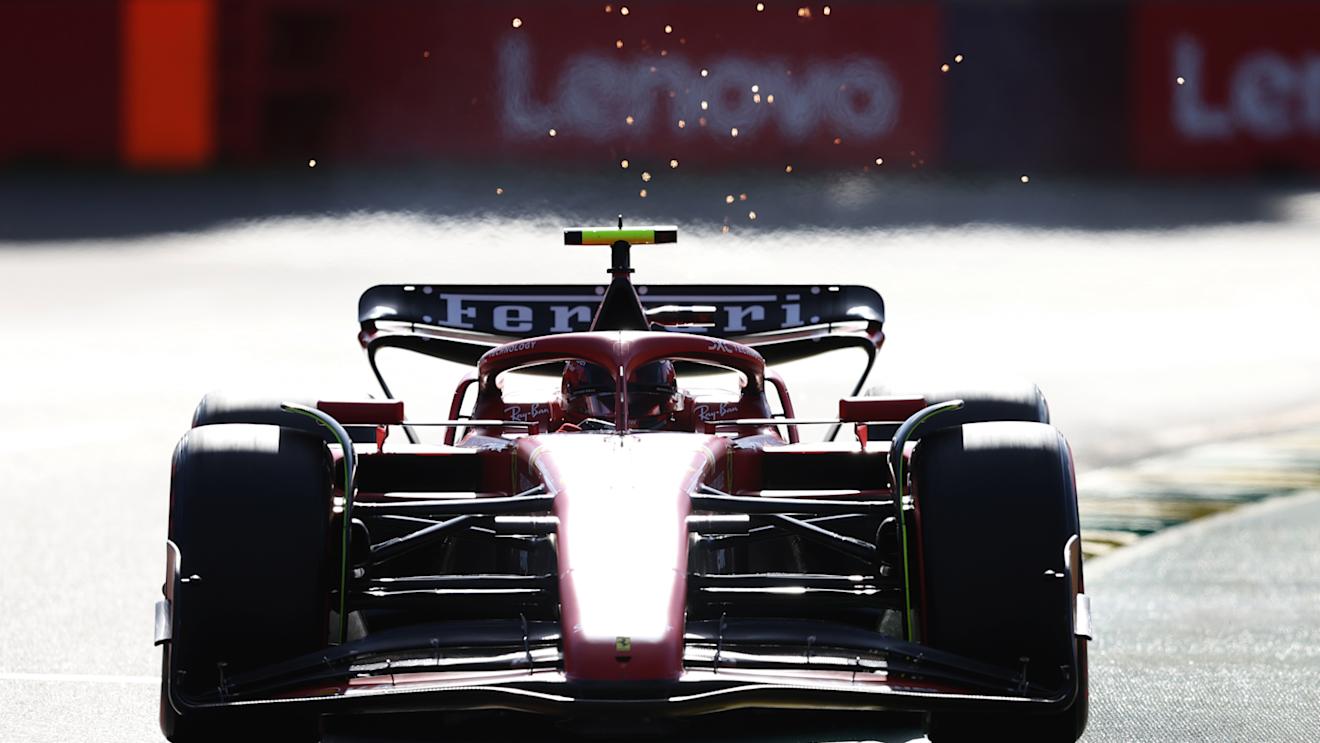 MELBOURNE, AUSTRALIA - MARCH 23: Carlos Sainz of Spain driving (55) the Ferrari SF-24 on track during qualifying ahead of the F1 Grand Prix of Australia at Albert Park Circuit on March 23, 2024 in Melbourne, Australia. (Photo by Robert Cianflone/Getty Images)